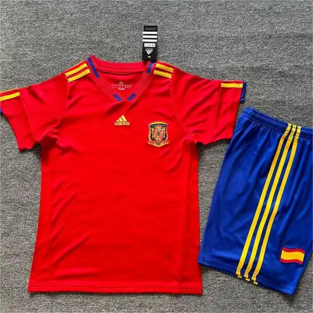 kids Retro Spain 2010 Home Jersey 16-28