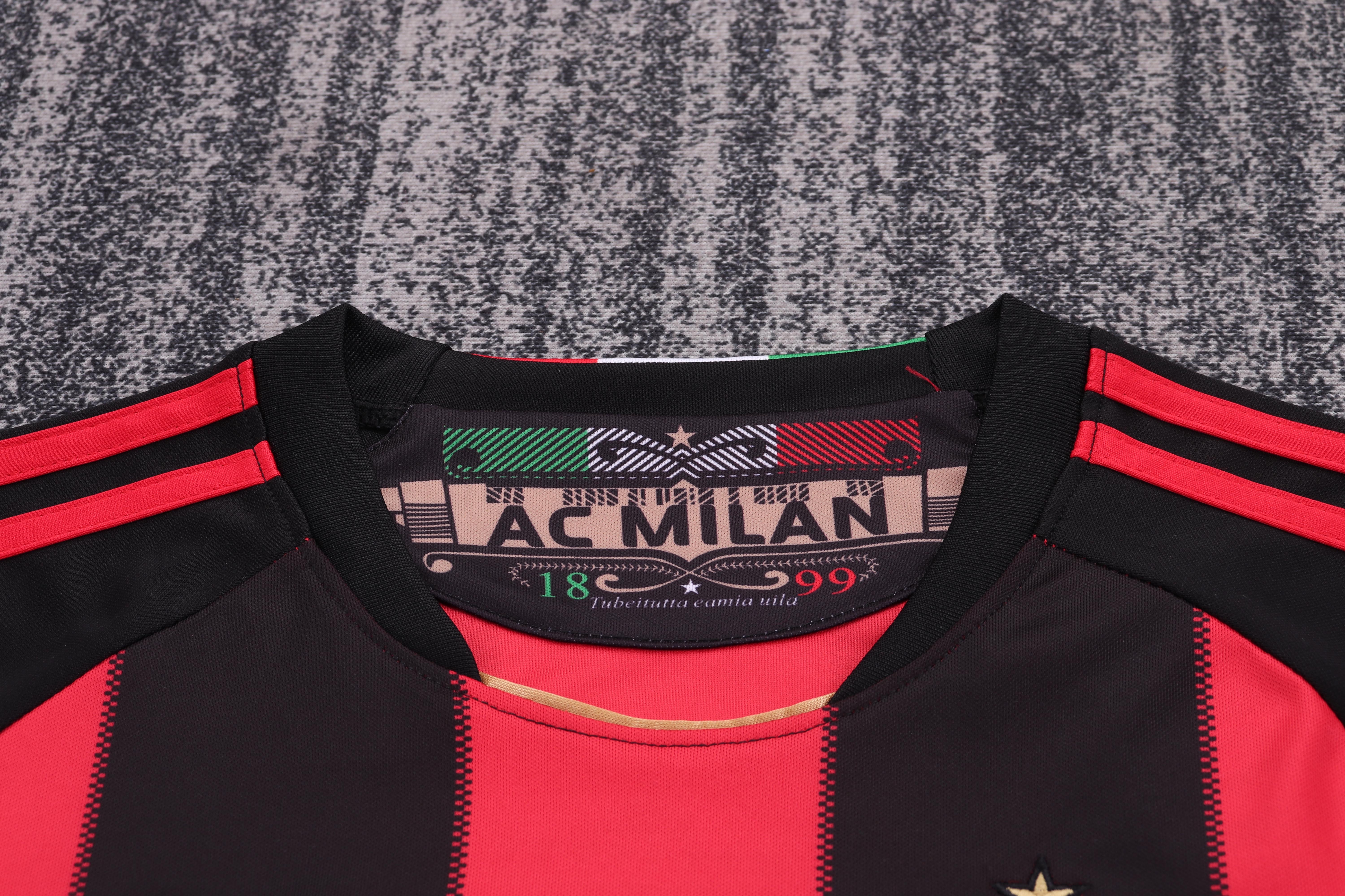 Kids Retro Kit AC Milan 11/12 Home 3