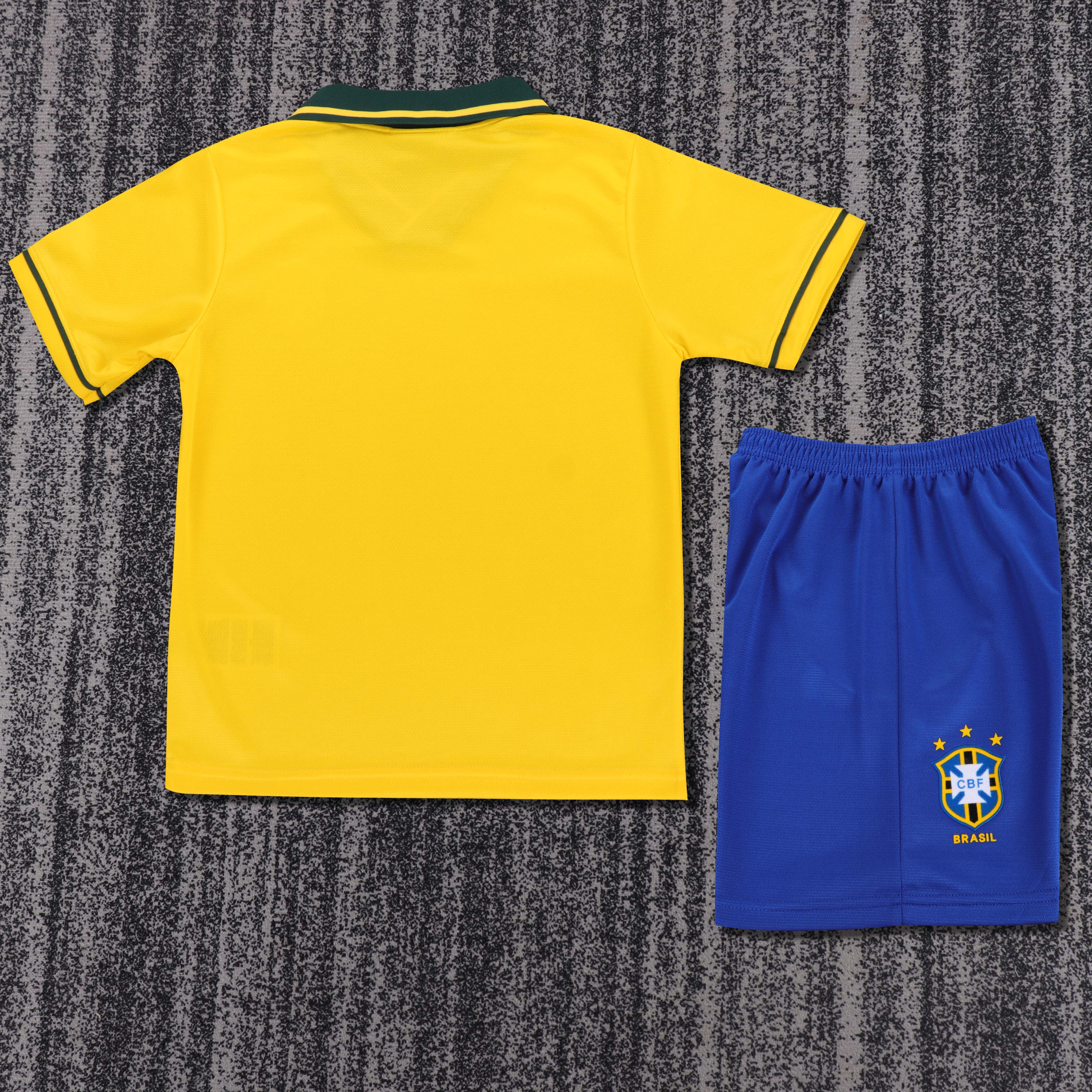 Kids Retro Brazil  93/94 Home 16-28