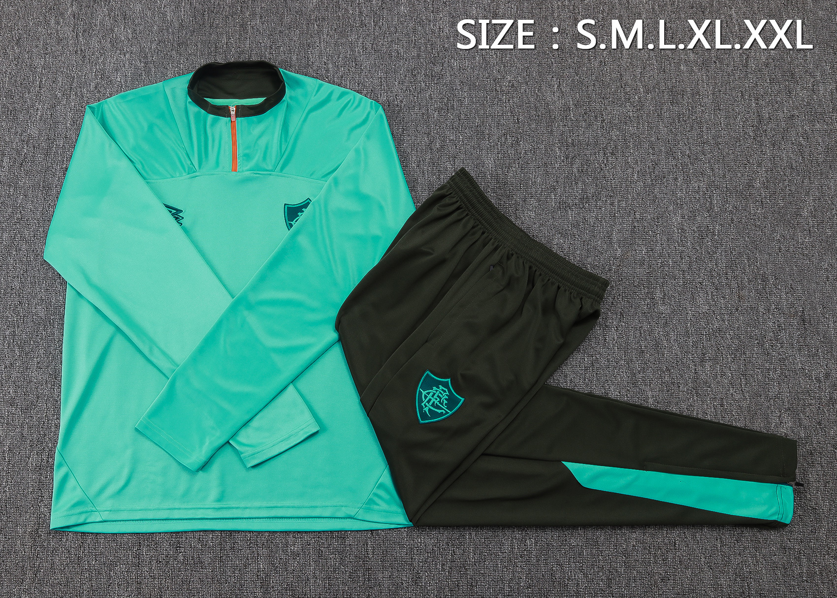 Men/Kids Fluminense 25/26 Half Zipper Training Suit 3