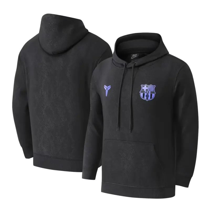 Barcelona Barca Kobe Snake Print Fleece Hoodie