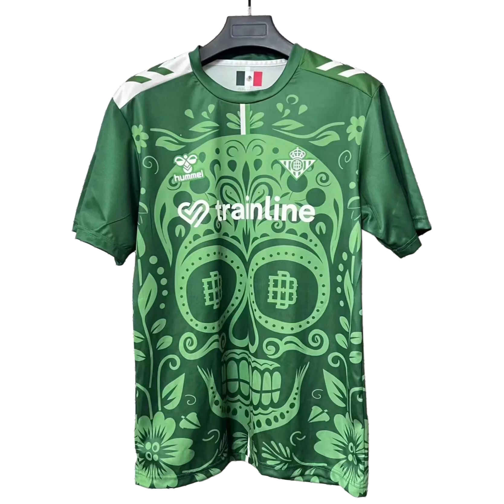 Camiseta Día De Muertos Hombre Verde