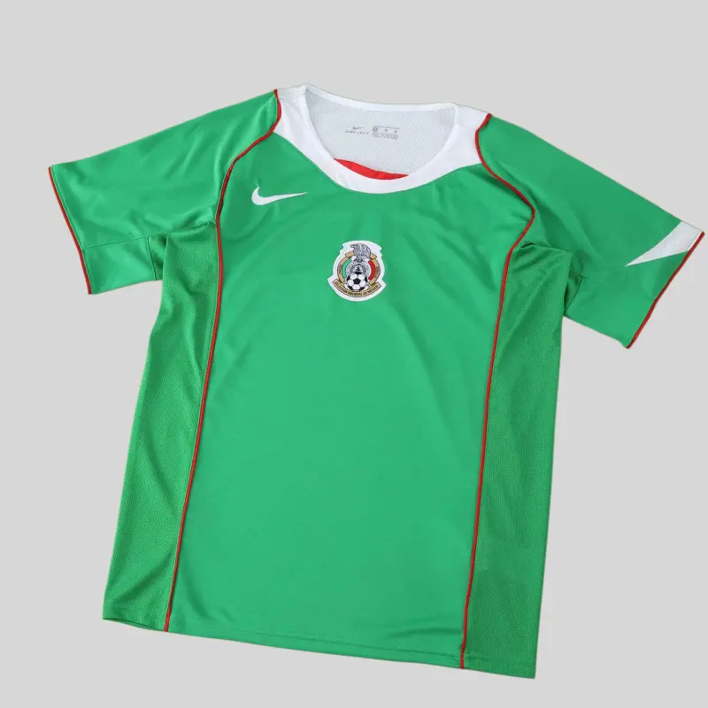 Retro Mexico 2004 Home Green Jersey S-XXL