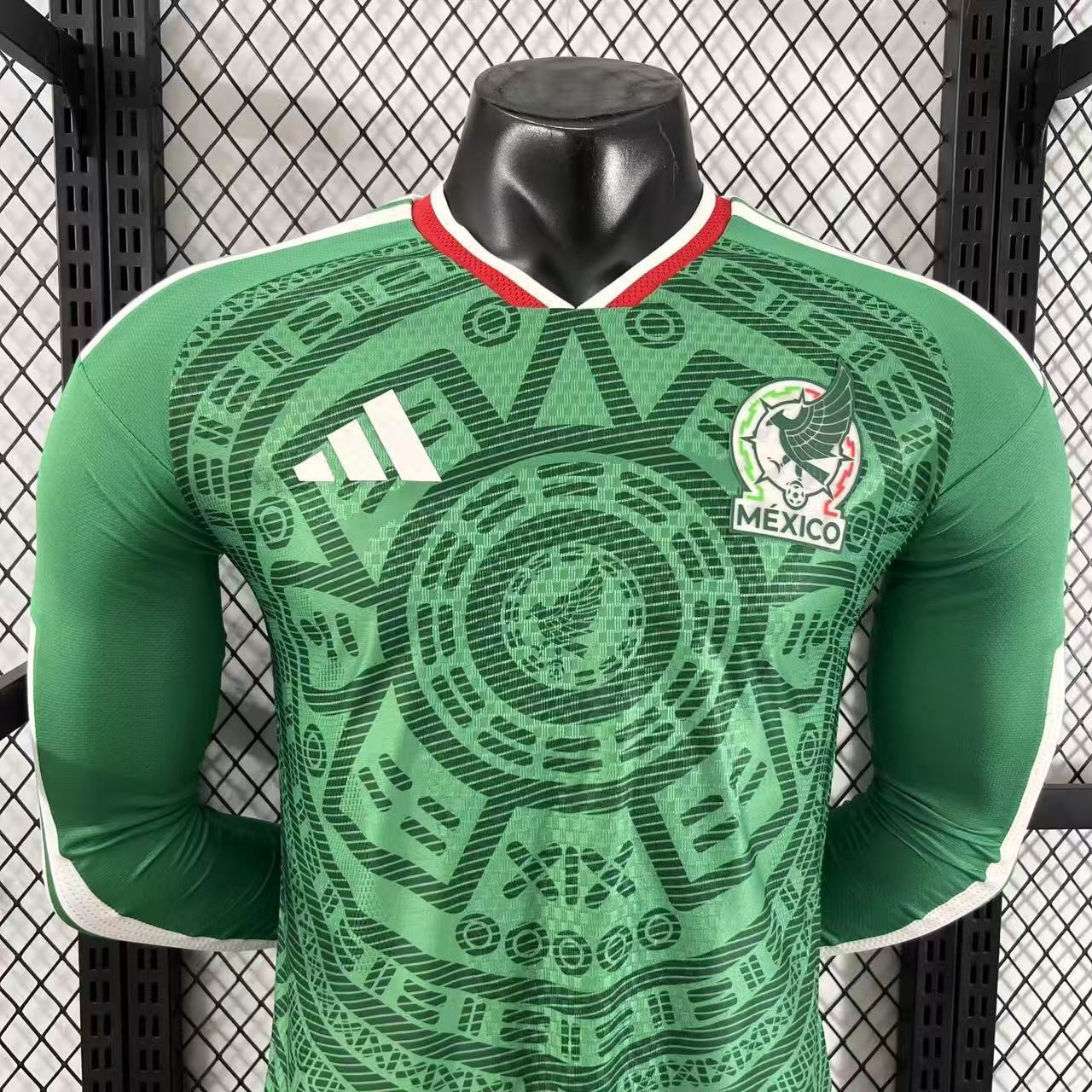 Player Version 2026 World Cup Mexico Home Jersey Long Sleeves S-3XL 4