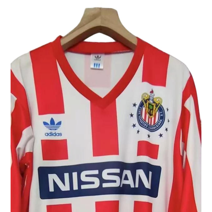 Retro 1990/91 Chivas Home Jersey Long Sleeves S-XXL 3