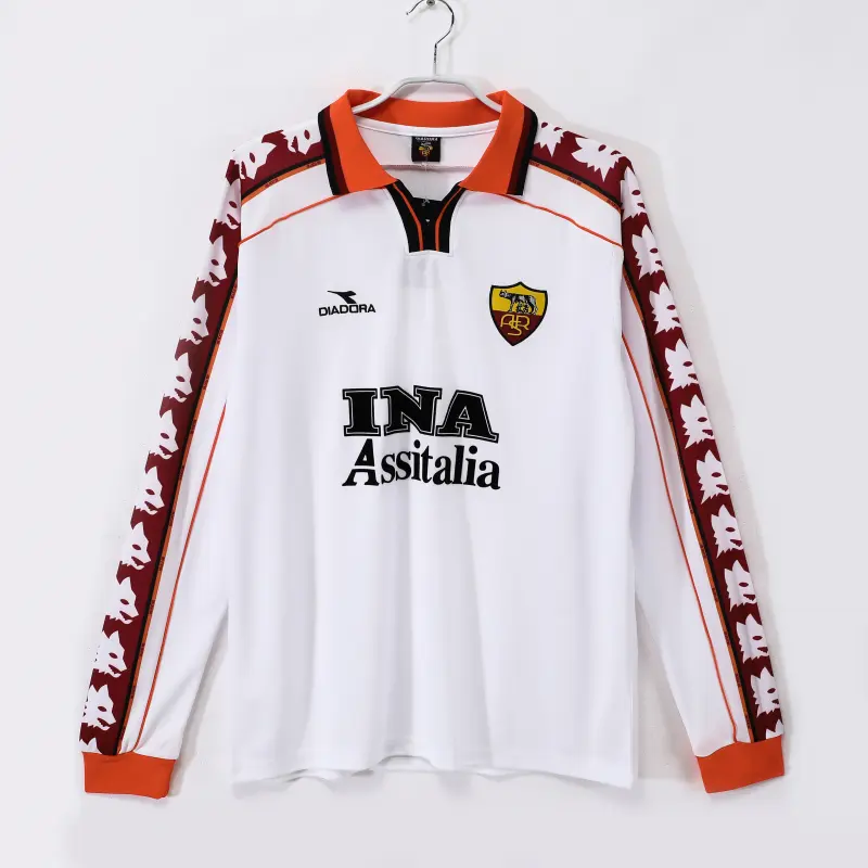 As Roma Retro Roma 98/99 Away Long Sleeves Jersey S-XXL