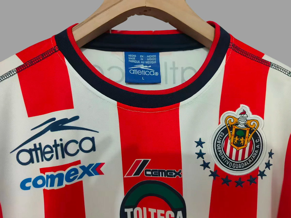 Retro 2002/03 Chivas Home Jersey Long Sleeves S-XXL 3