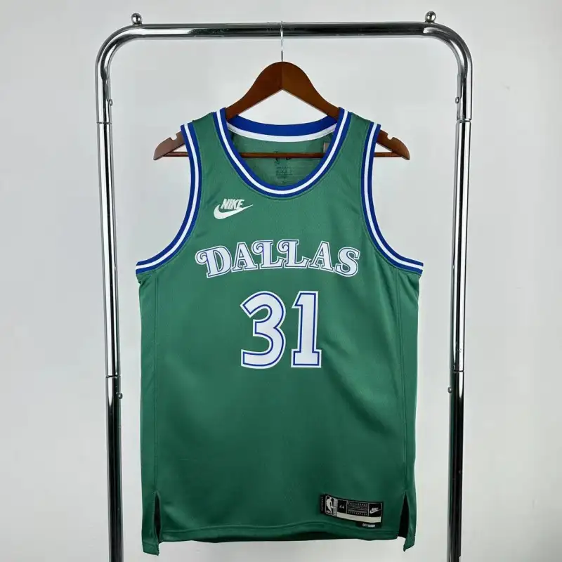 Dallas Mavericks 26 Season Mavericks Green #31 Thompson