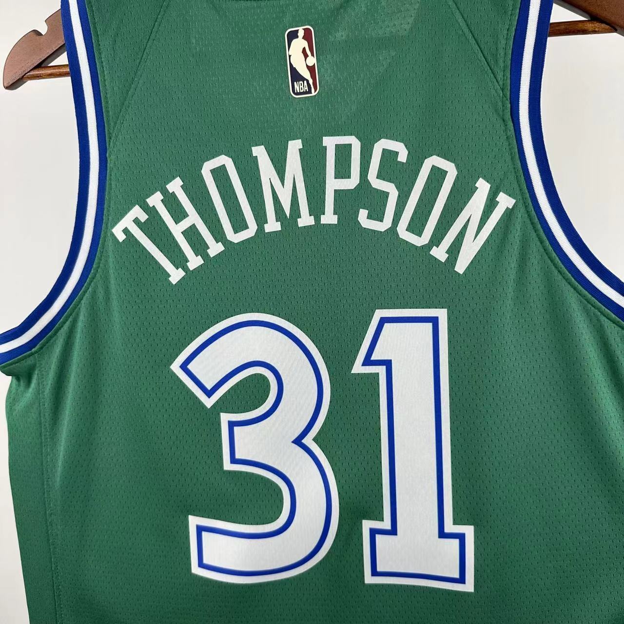 26 Season Mavericks Green #31 Thompson