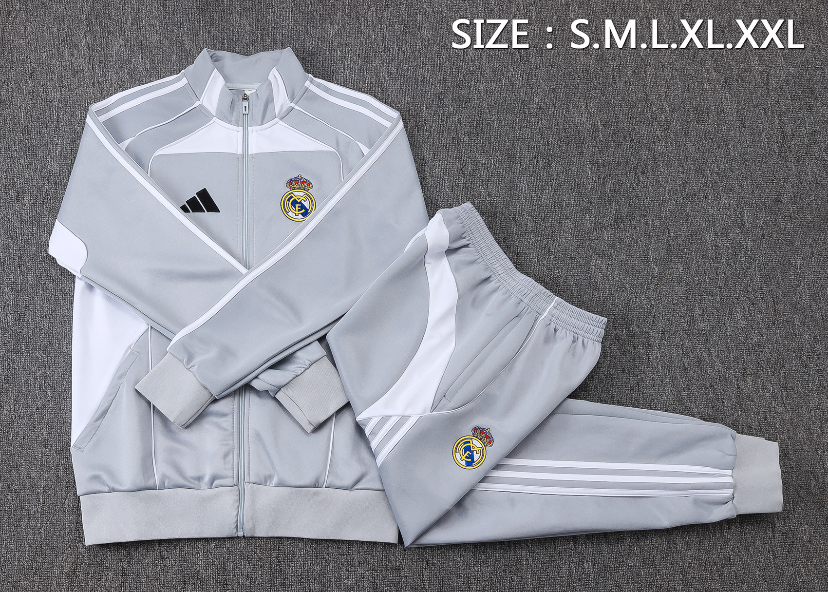 Adult / Kids 2526 Real Madrid Full Zipper Training Suit 3