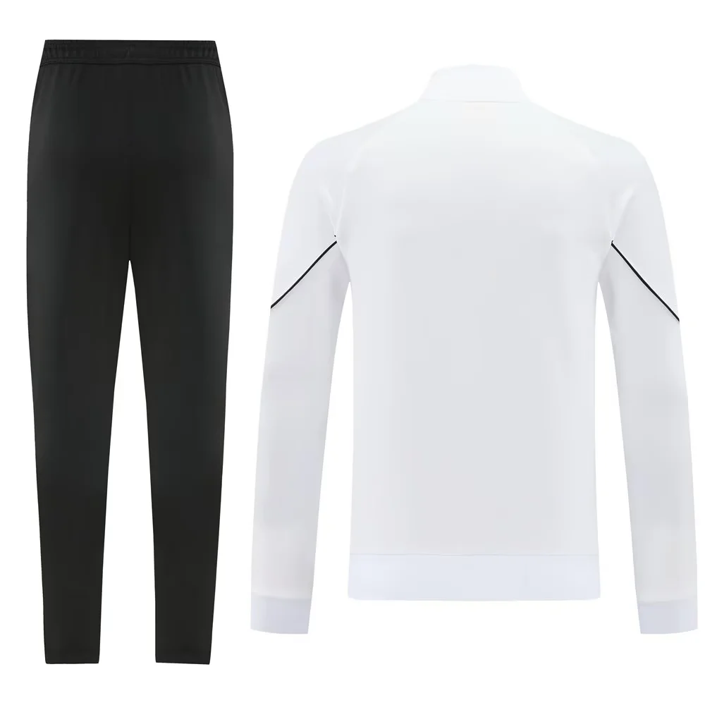 Adult/ Kids 2526 AC Milan Full Zipper Training Suit White