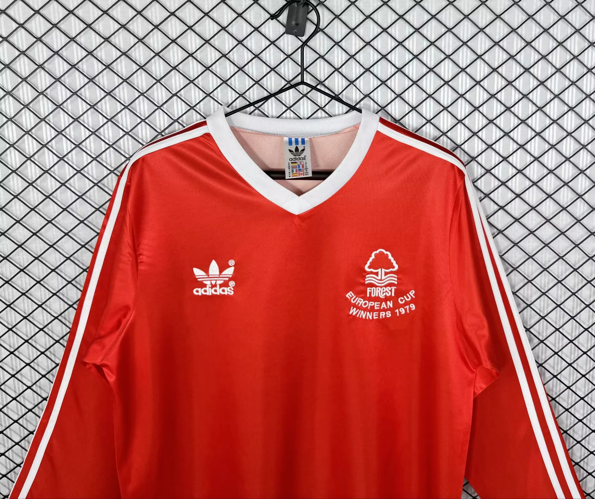 Retro Nottingham Forest 77/80 Home Jersey Long Sleeves S-XXL 3