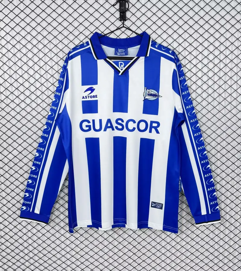 Retro Alavés 1998/99 Home Jersey Long Sleeves