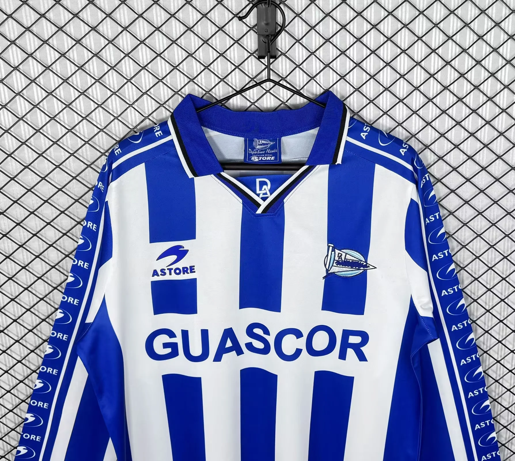 Retro Alavés 1998/99 Home Jersey Long Sleeves S-XXL