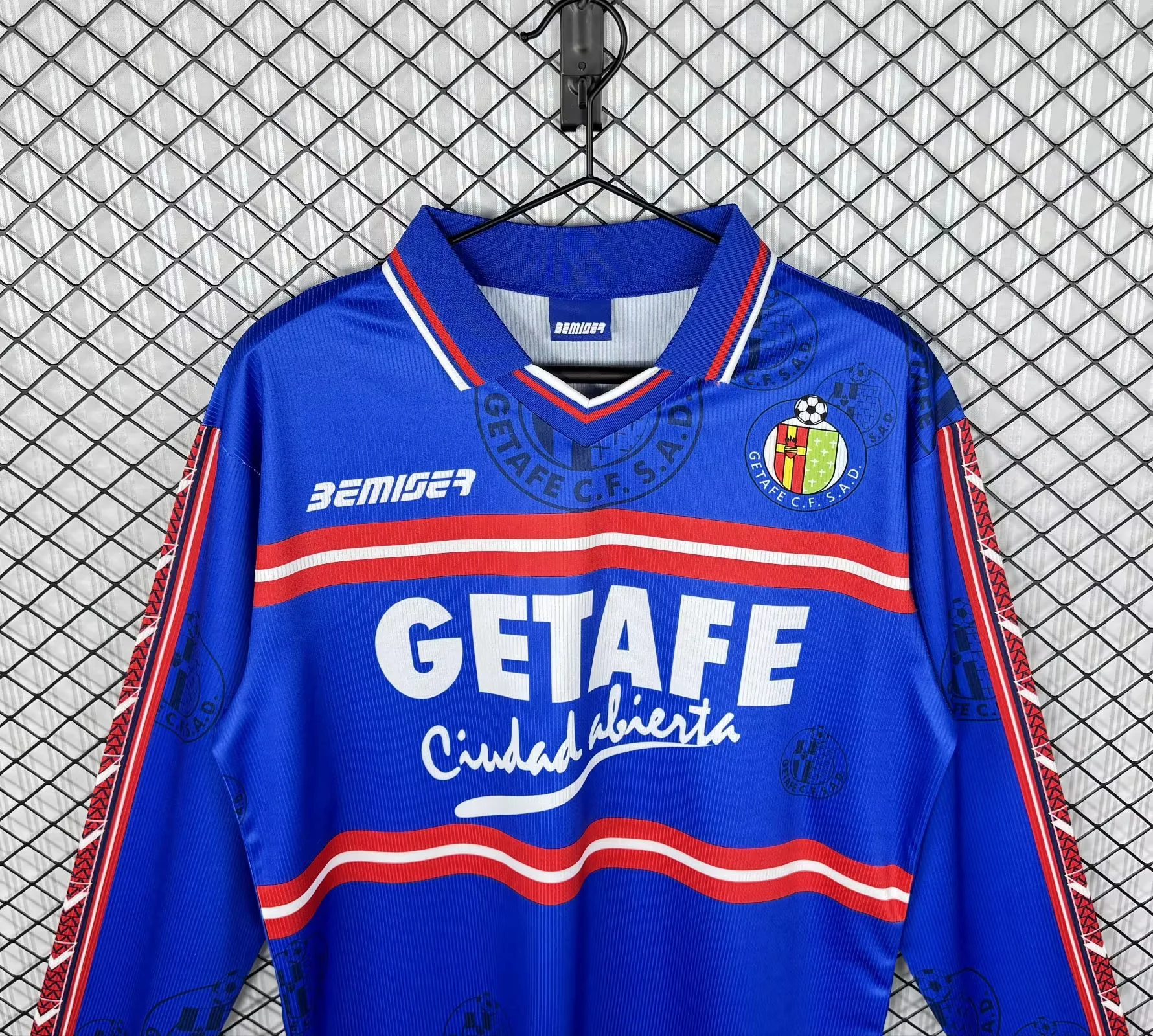 Retro Getafe 98/99 Home Jersey Long Sleeves S-XXL 3