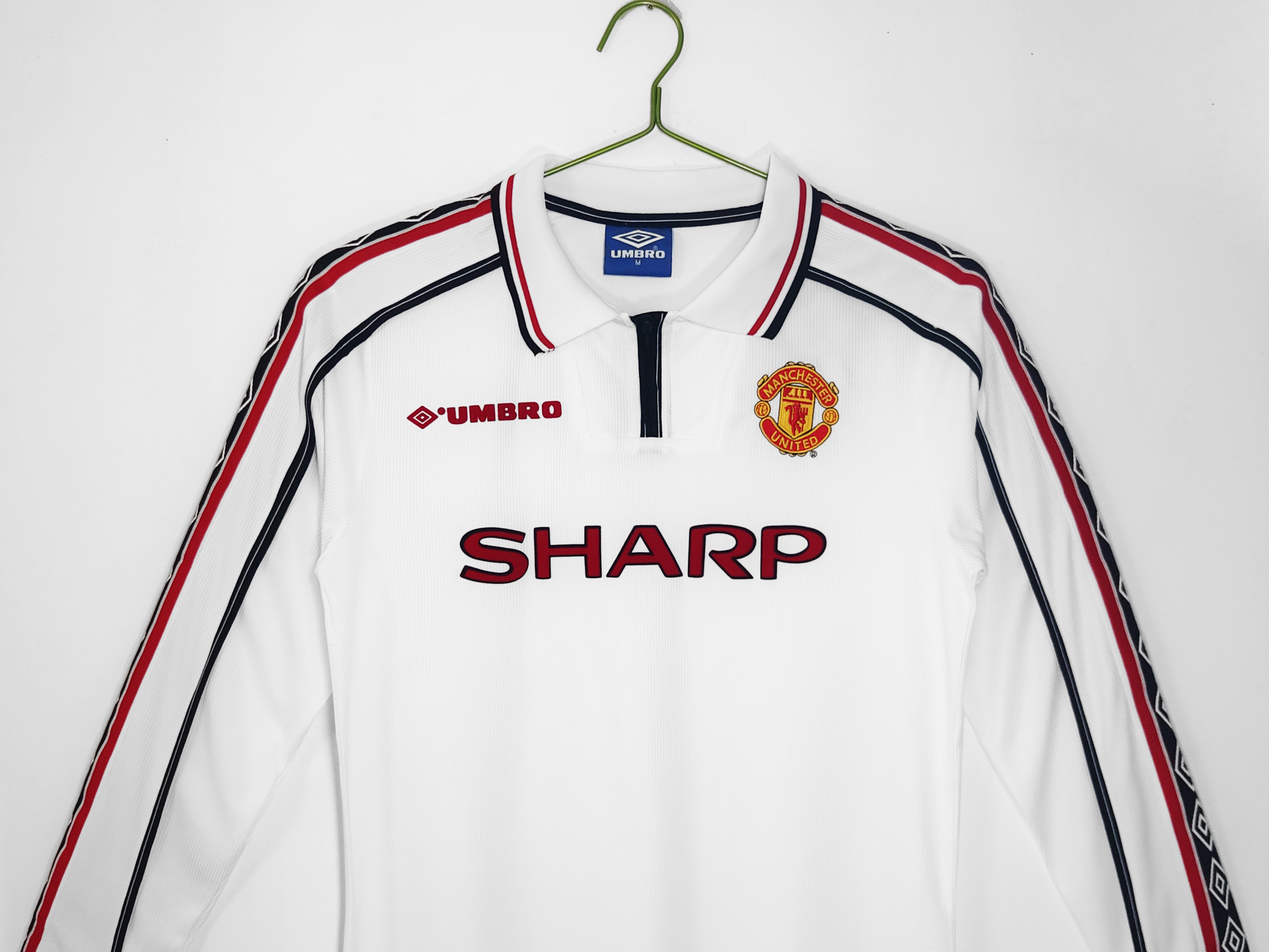 Retro Manchester United 1998/99 White Long Sleeves S-XXL 4
