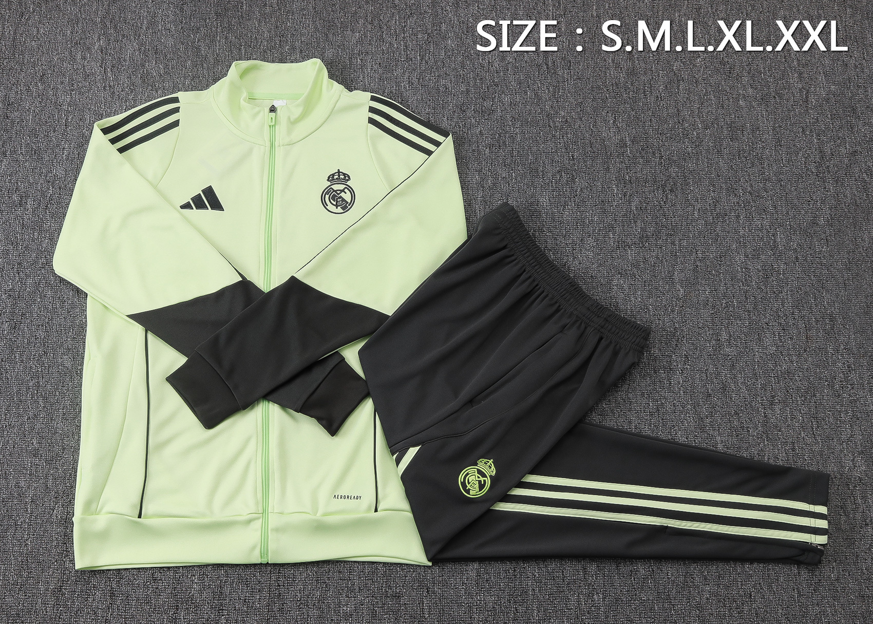 Adult / Kids 2526 Real Madirid Full Zipper Training Suit A25113 3