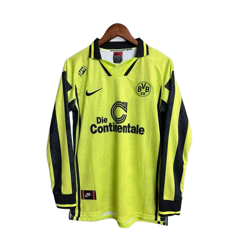 Retro Borussia Dortmund 1996 Home Long Sleeves