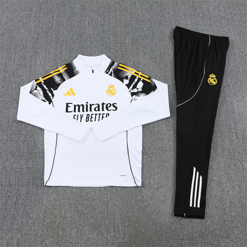 Adult / Kids 2526 Real Madrid Half Zipper Training Suit 3