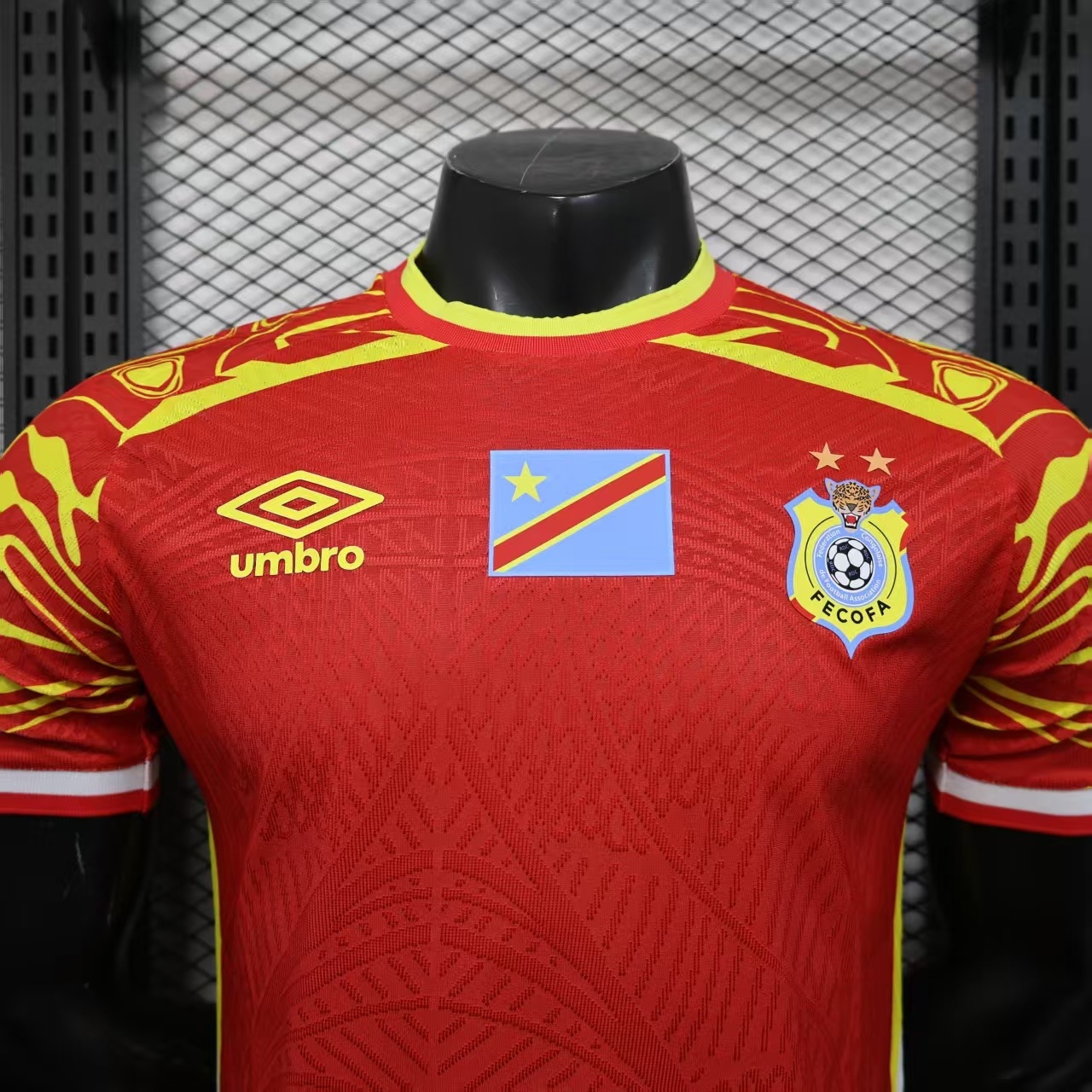 Player Version 2026 Congo Red Jersey with Patches S-XXL 3