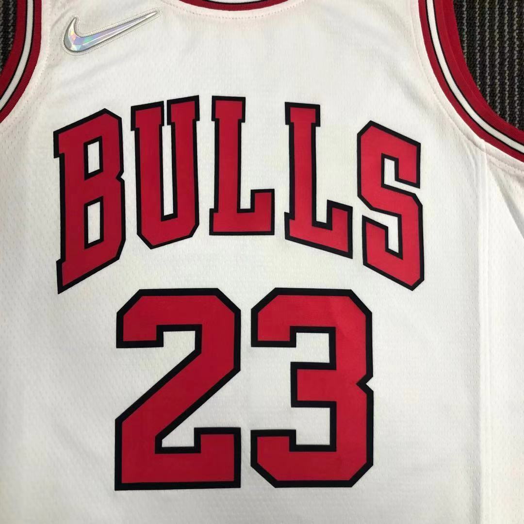 75th Anniversary Chicago Bulls White Jersey No.23
