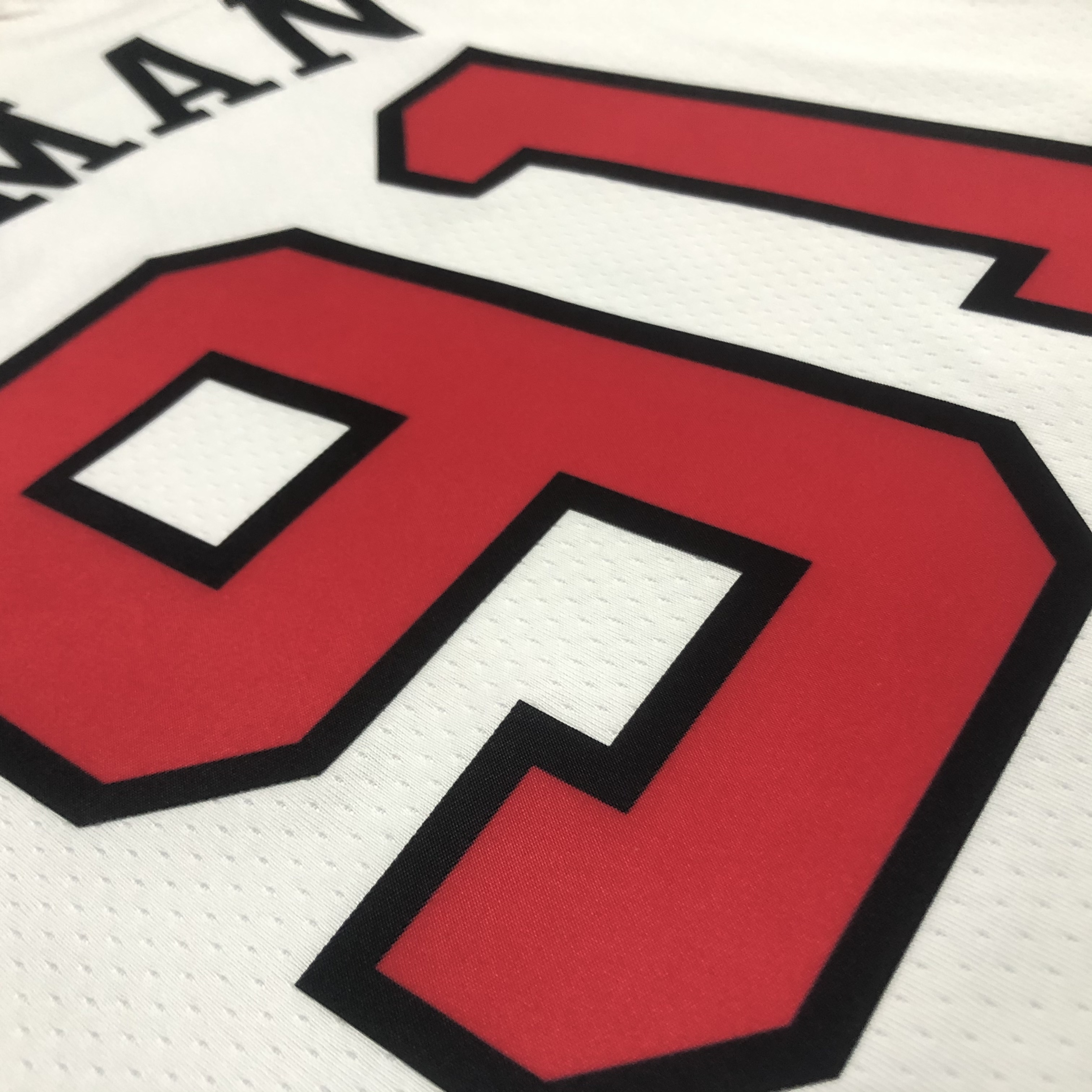 75th Anniversary Chicago Bulls White Jersey No.91