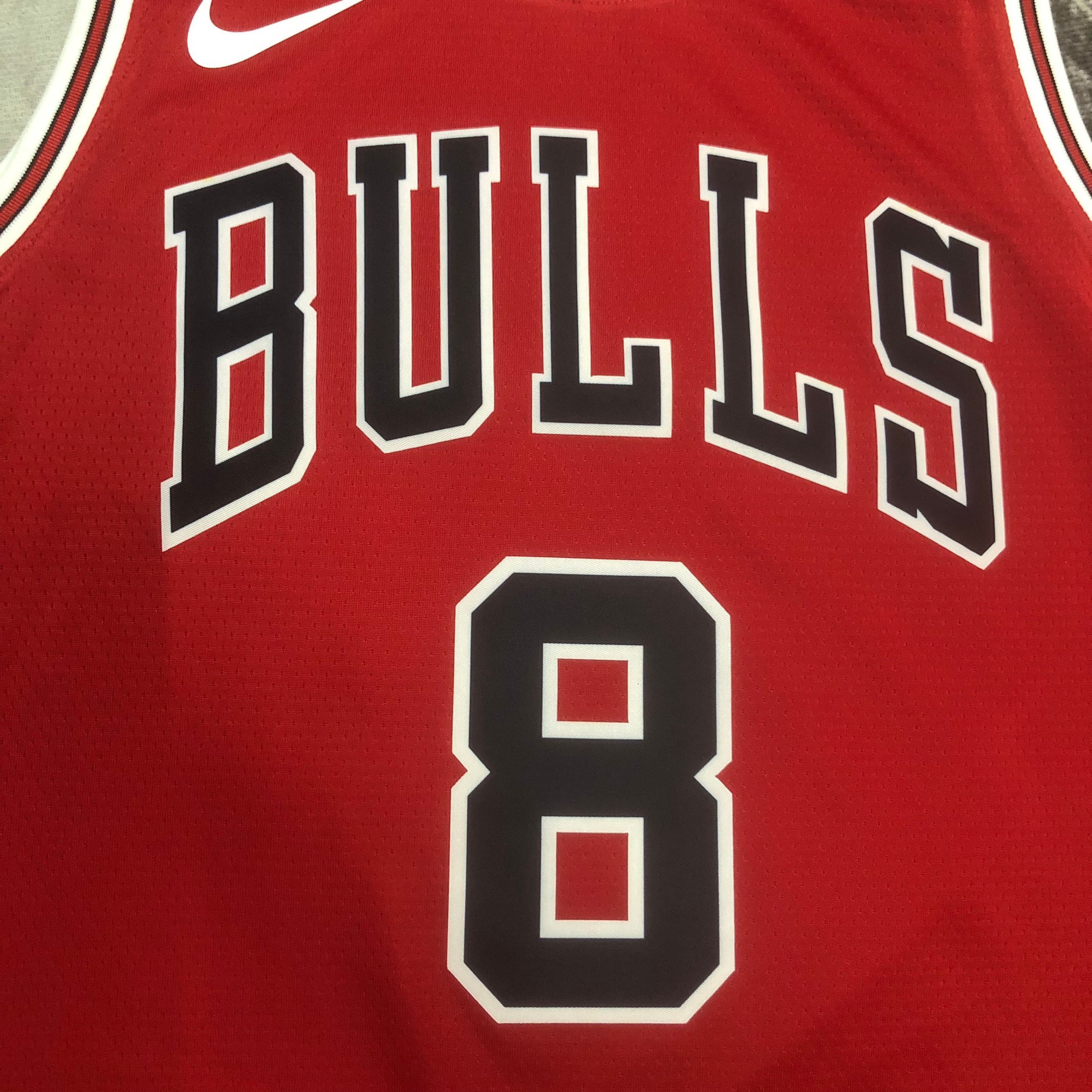 23 Season Chicago Bulls Red Jersey No.8