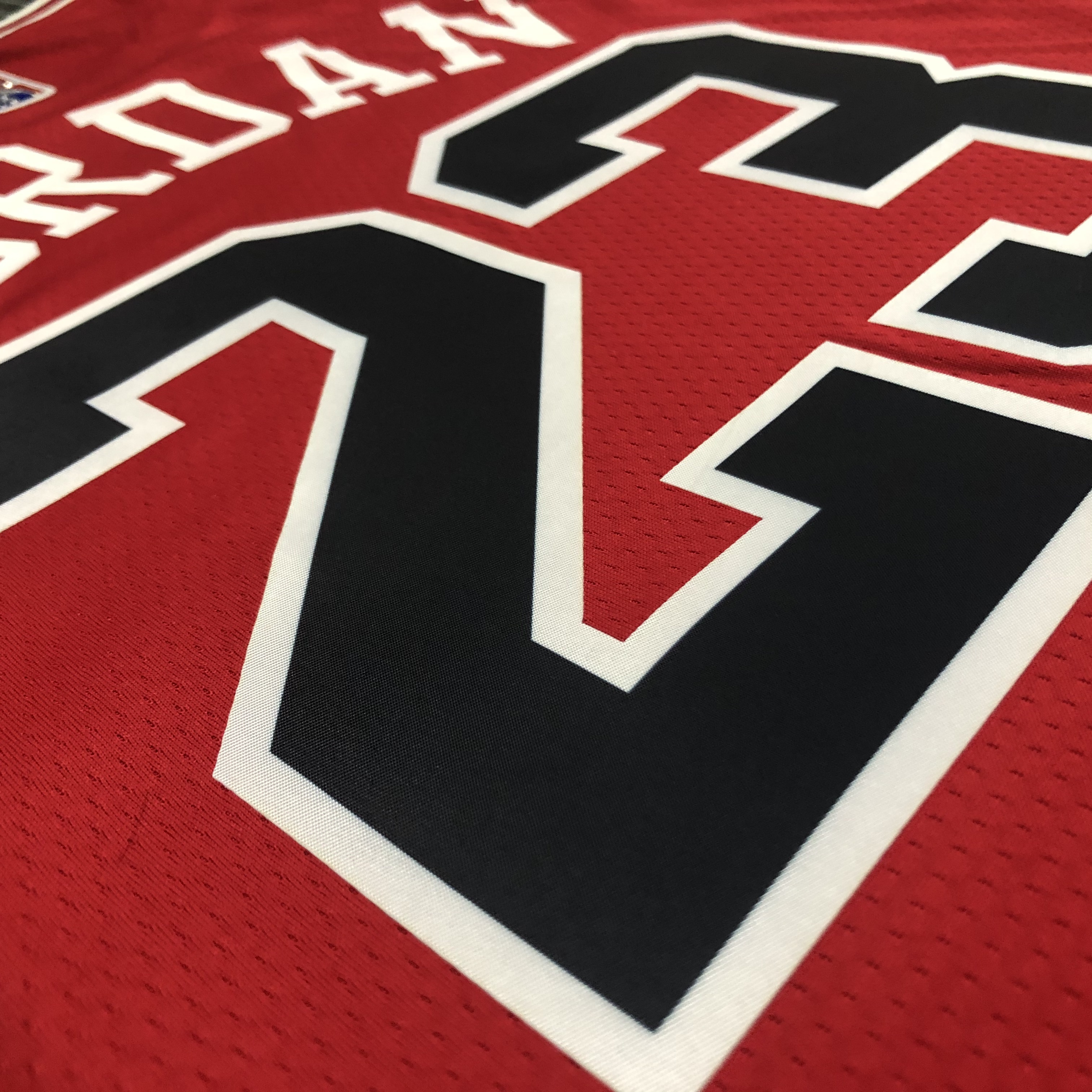 75th Anniversary Chicago Bulls Red Jersey No.23