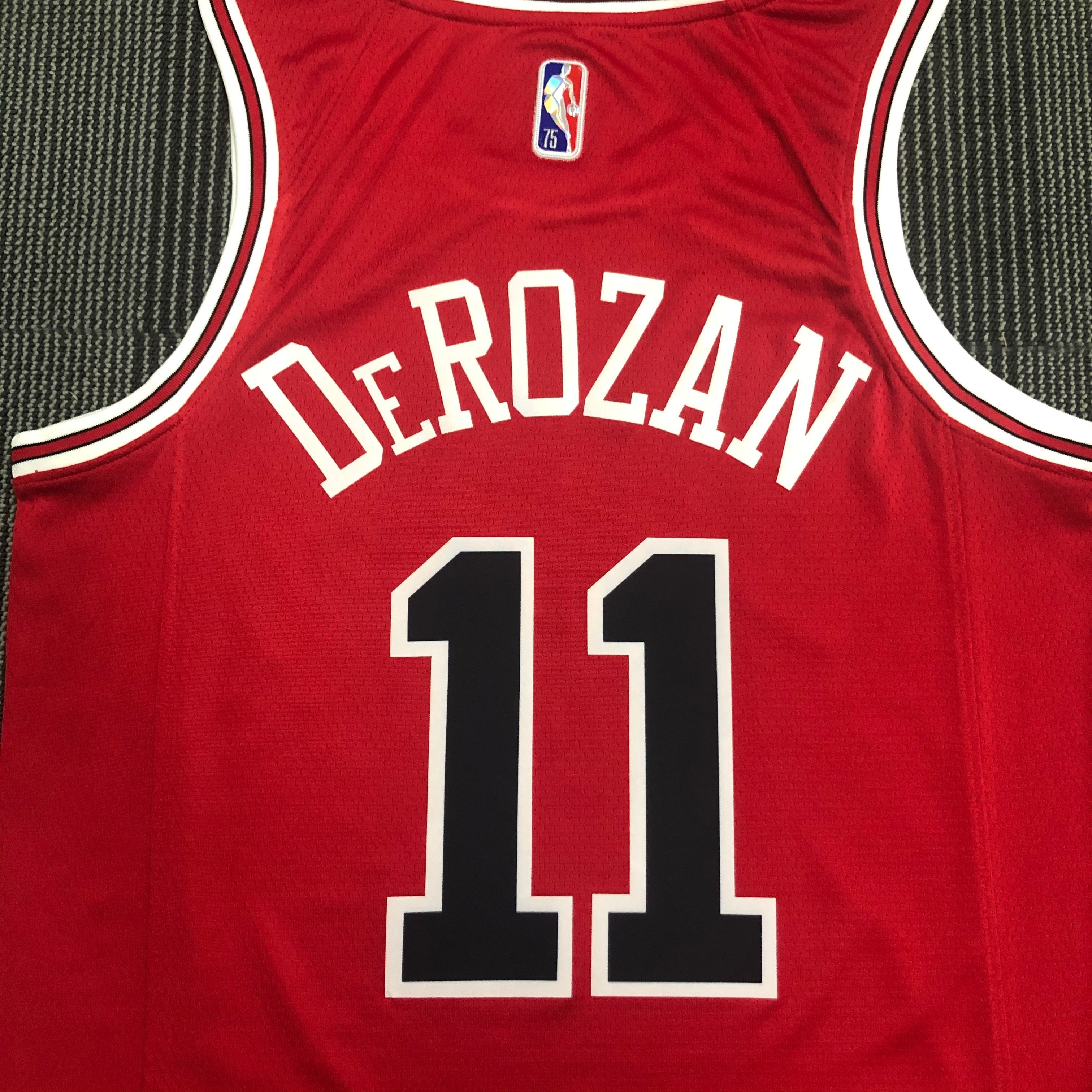 75th Anniversary Chicago Bulls Red Jersey No.11