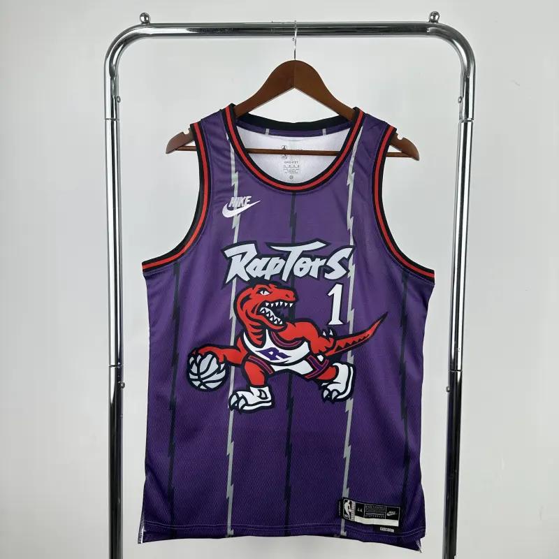 26 Season Toronto Raptors Purple No.1 McGrady