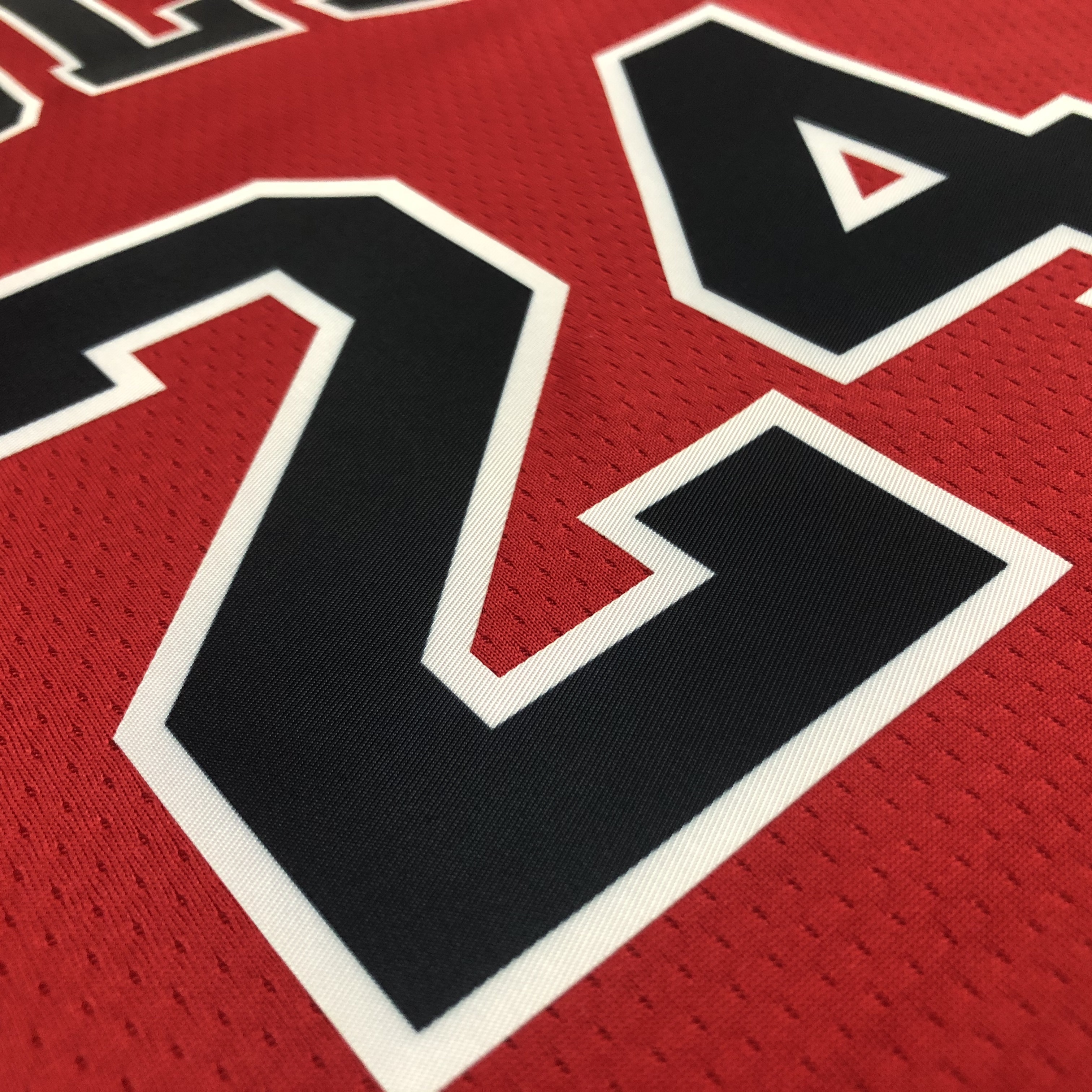 75th Anniversary Chicago Bulls Red Jersey No.24