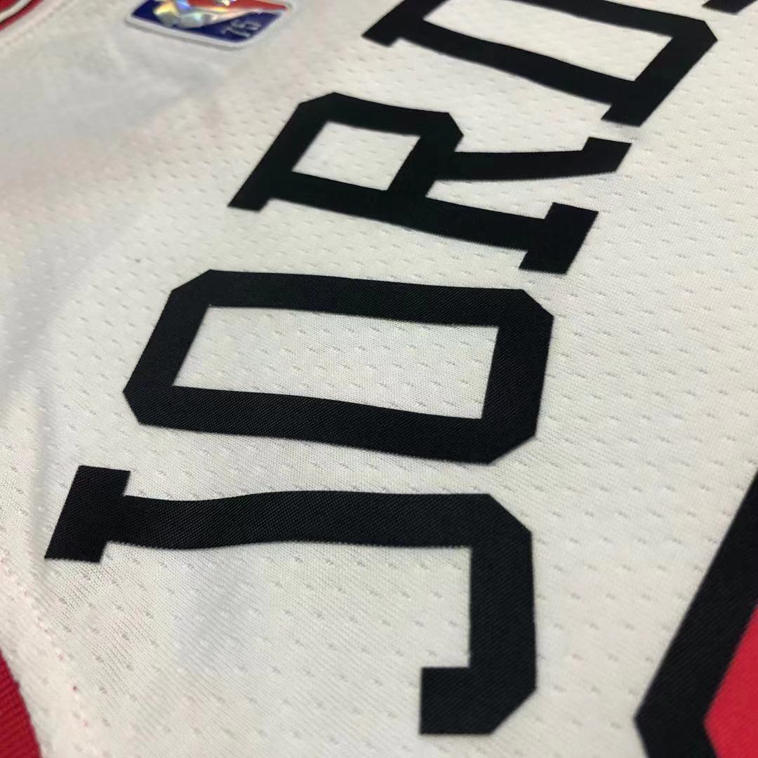 75th Anniversary Chicago Bulls White Jersey No.23