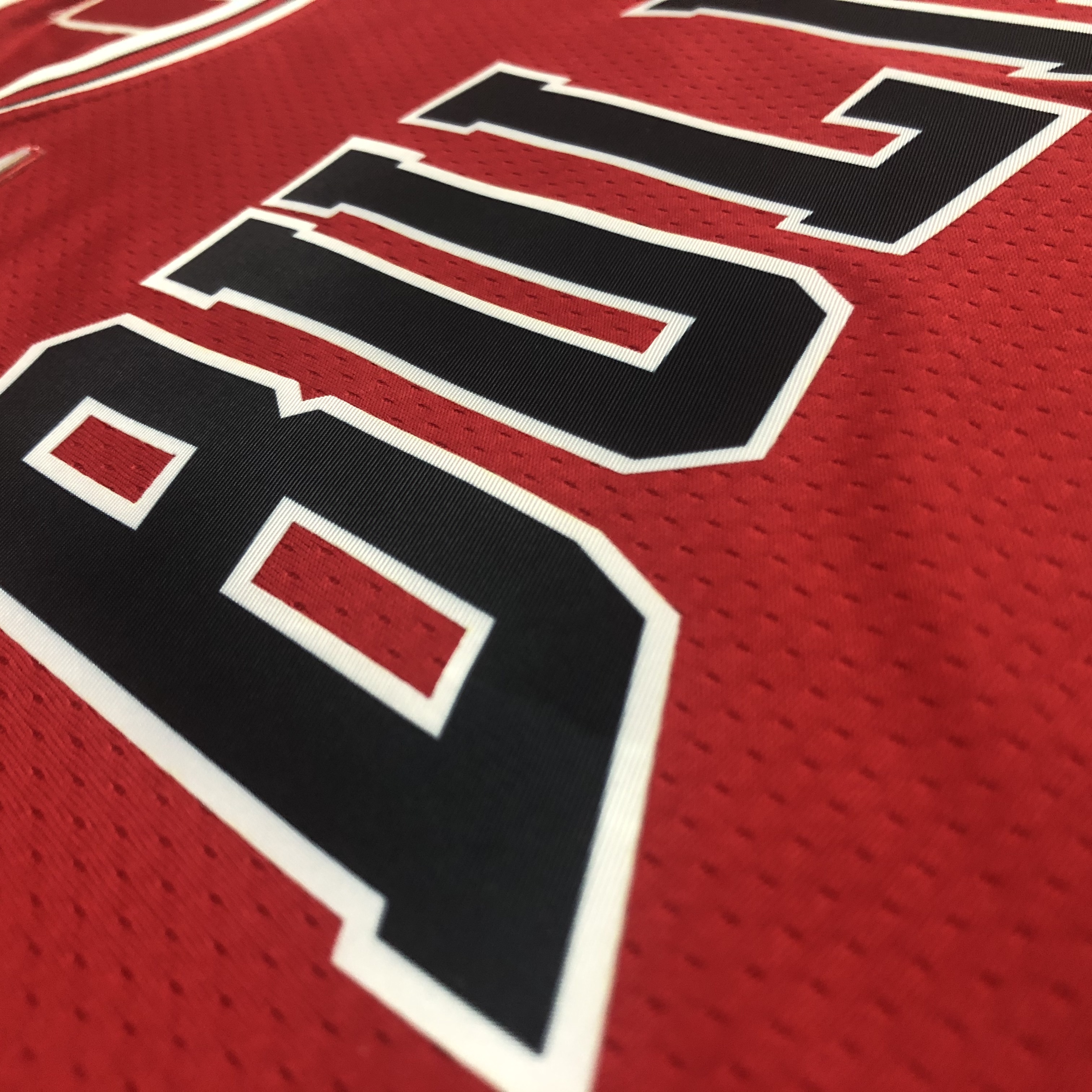 75th Anniversary Chicago Bulls Red Jersey No.24