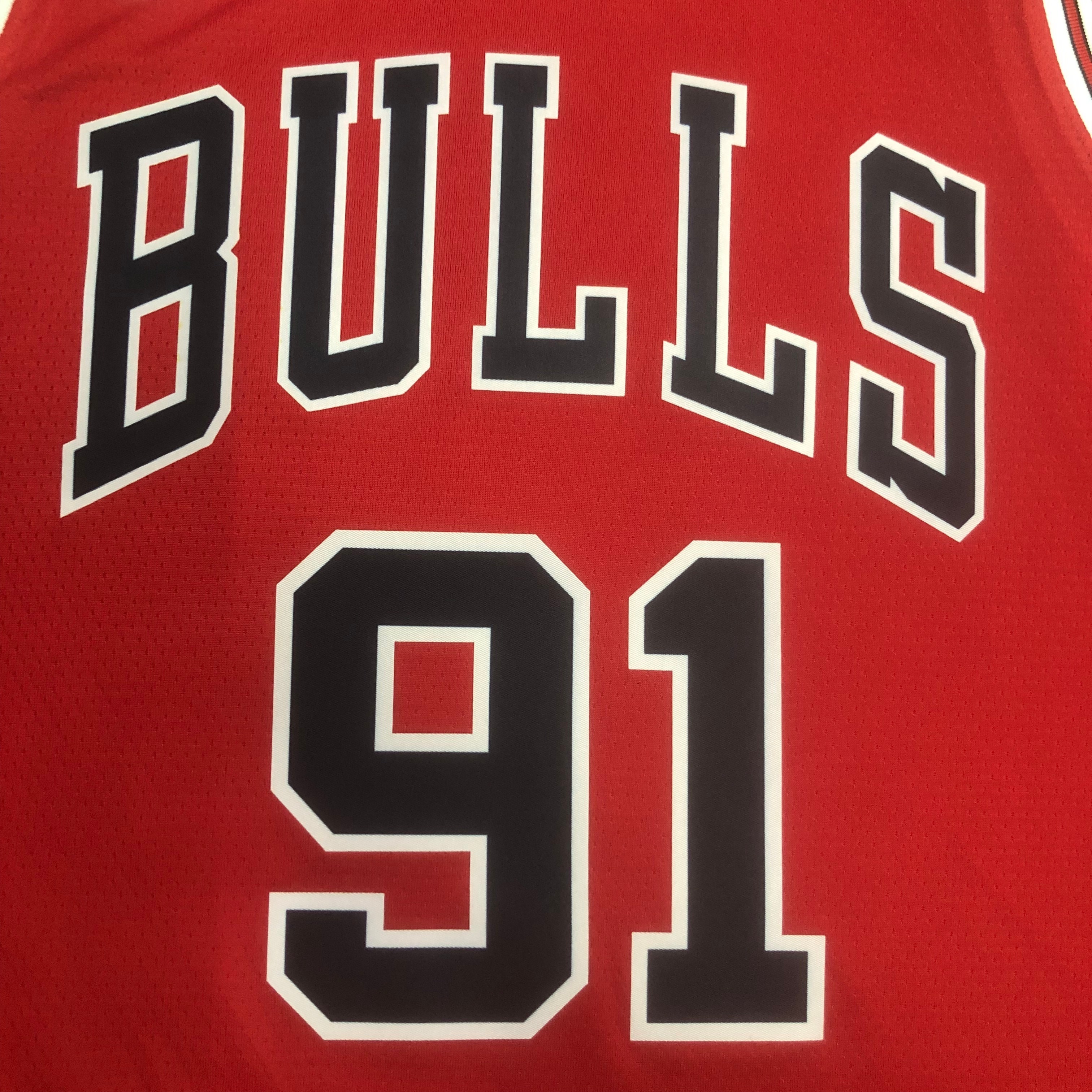 23 Season Chicago Bulls Red Jersey No.91
