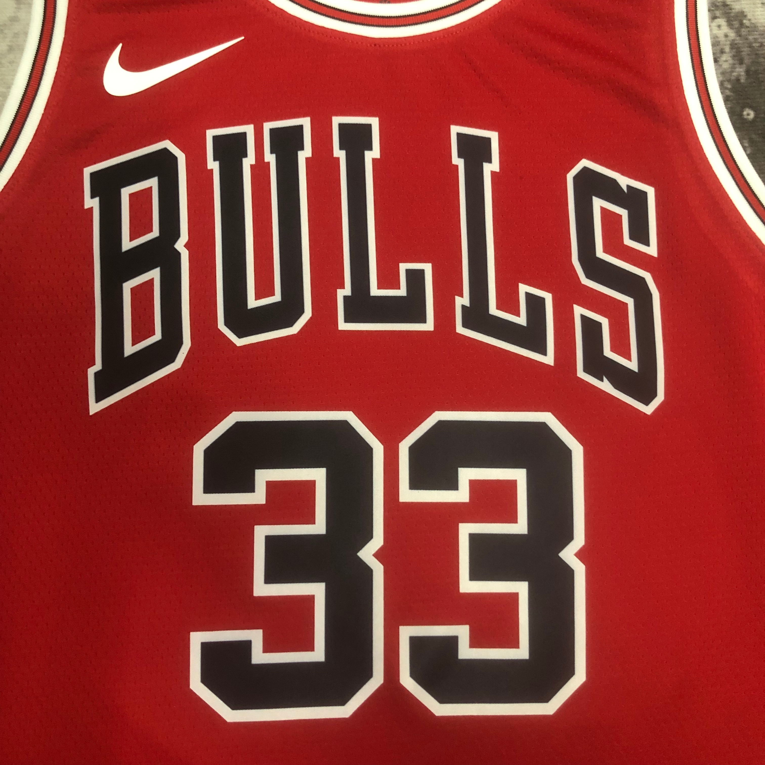 23 Season Chicago Bulls Red Jersey No.33