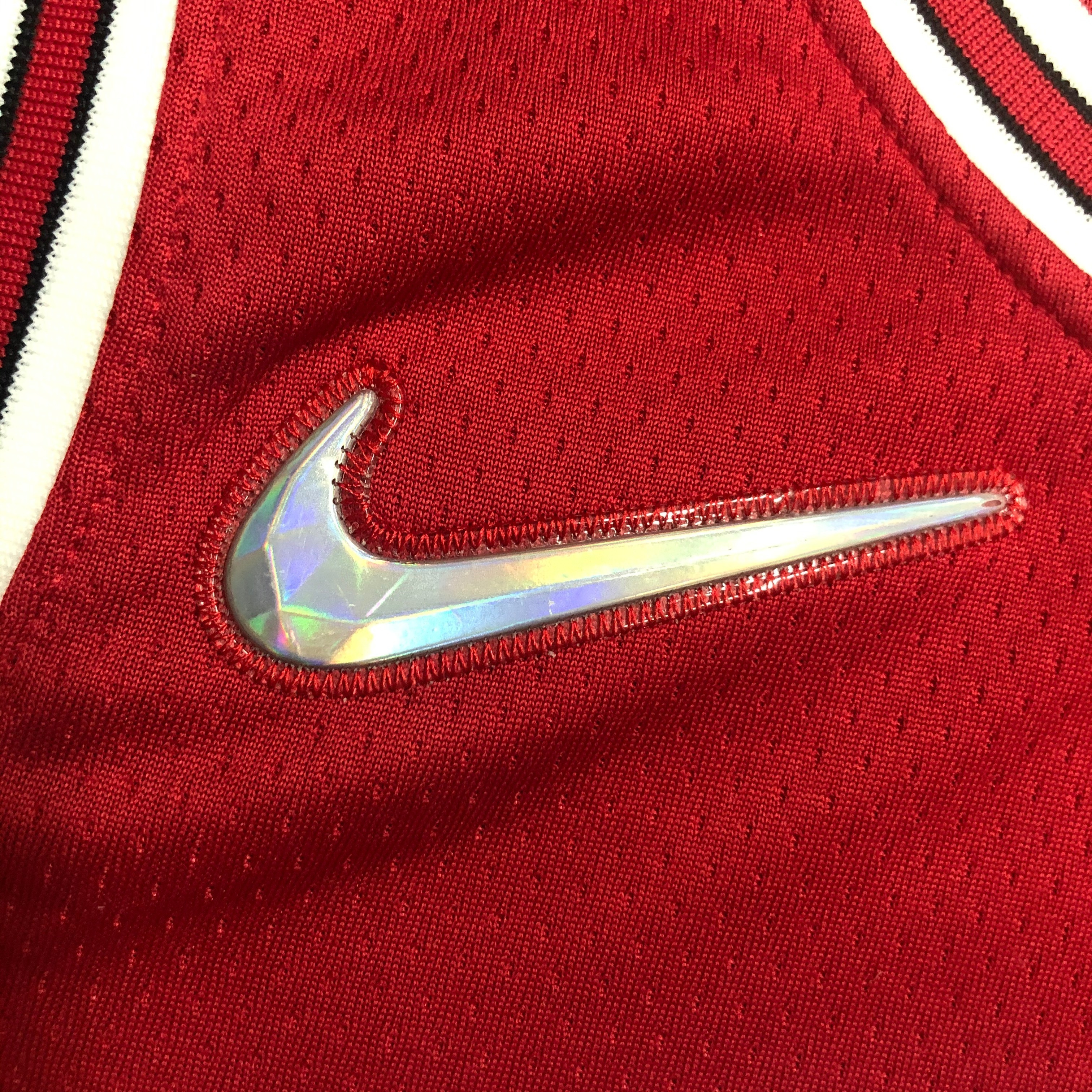75th Anniversary Chicago Bulls Red Jersey No.6