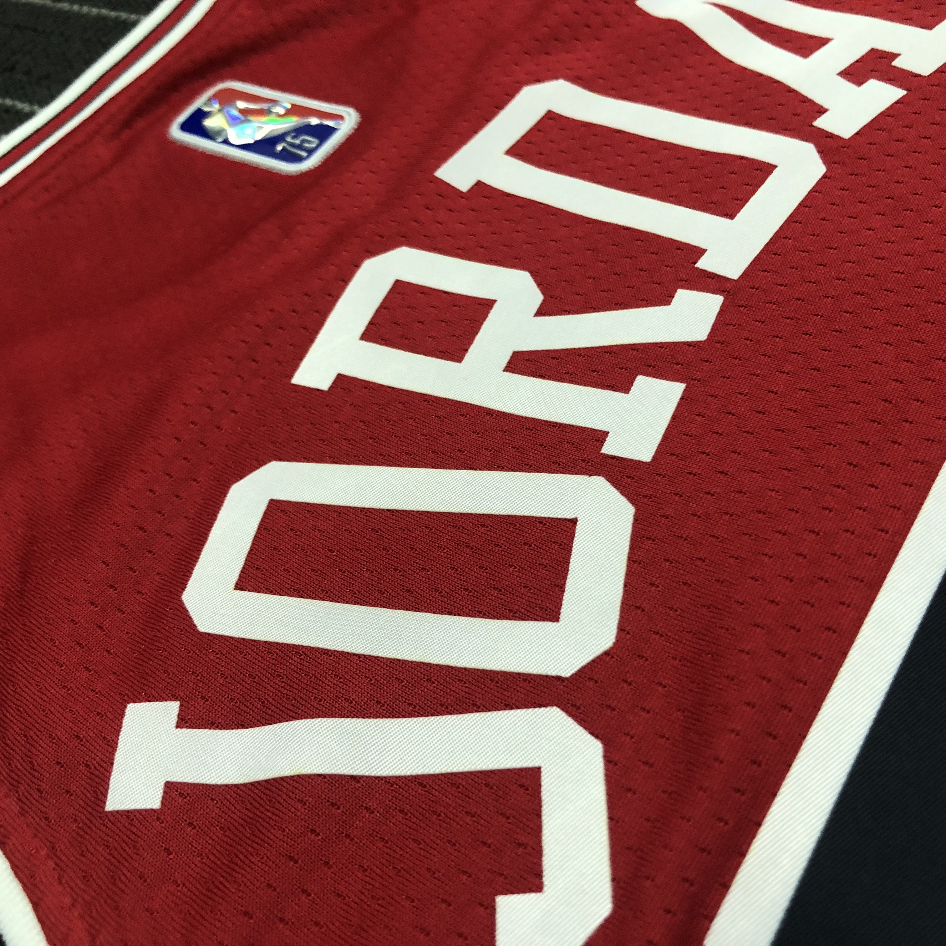 75th Anniversary Chicago Bulls Red Jersey No.23