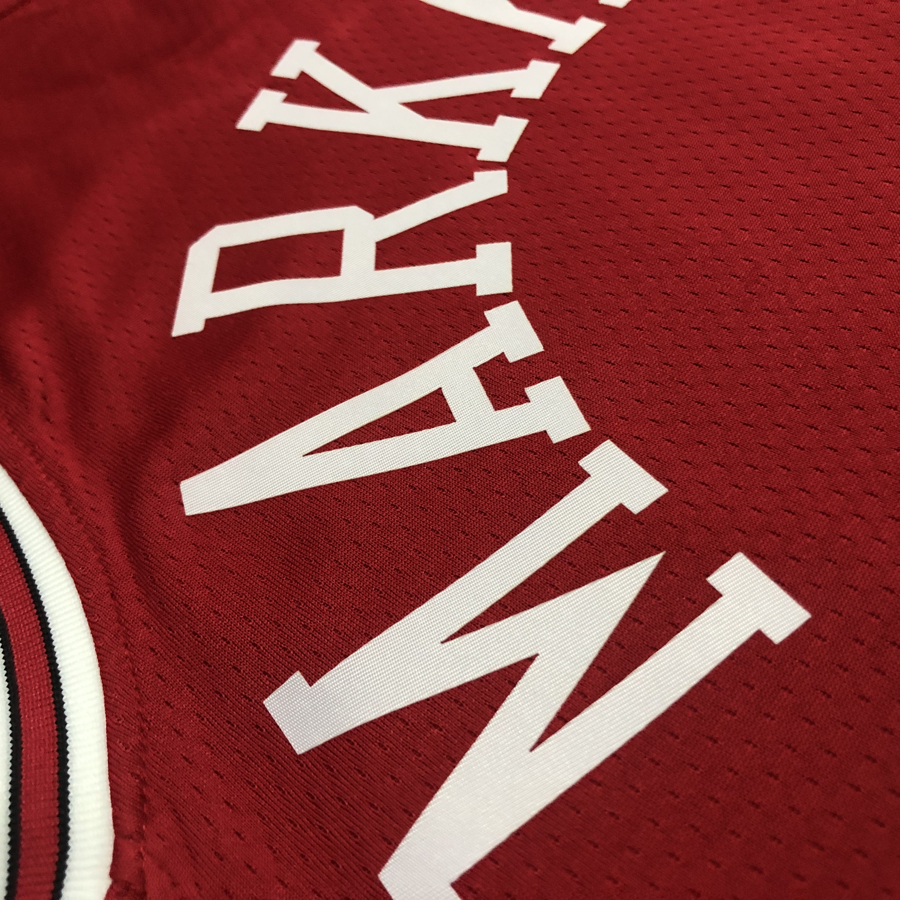75th Anniversary Chicago Bulls Red Jersey No.24