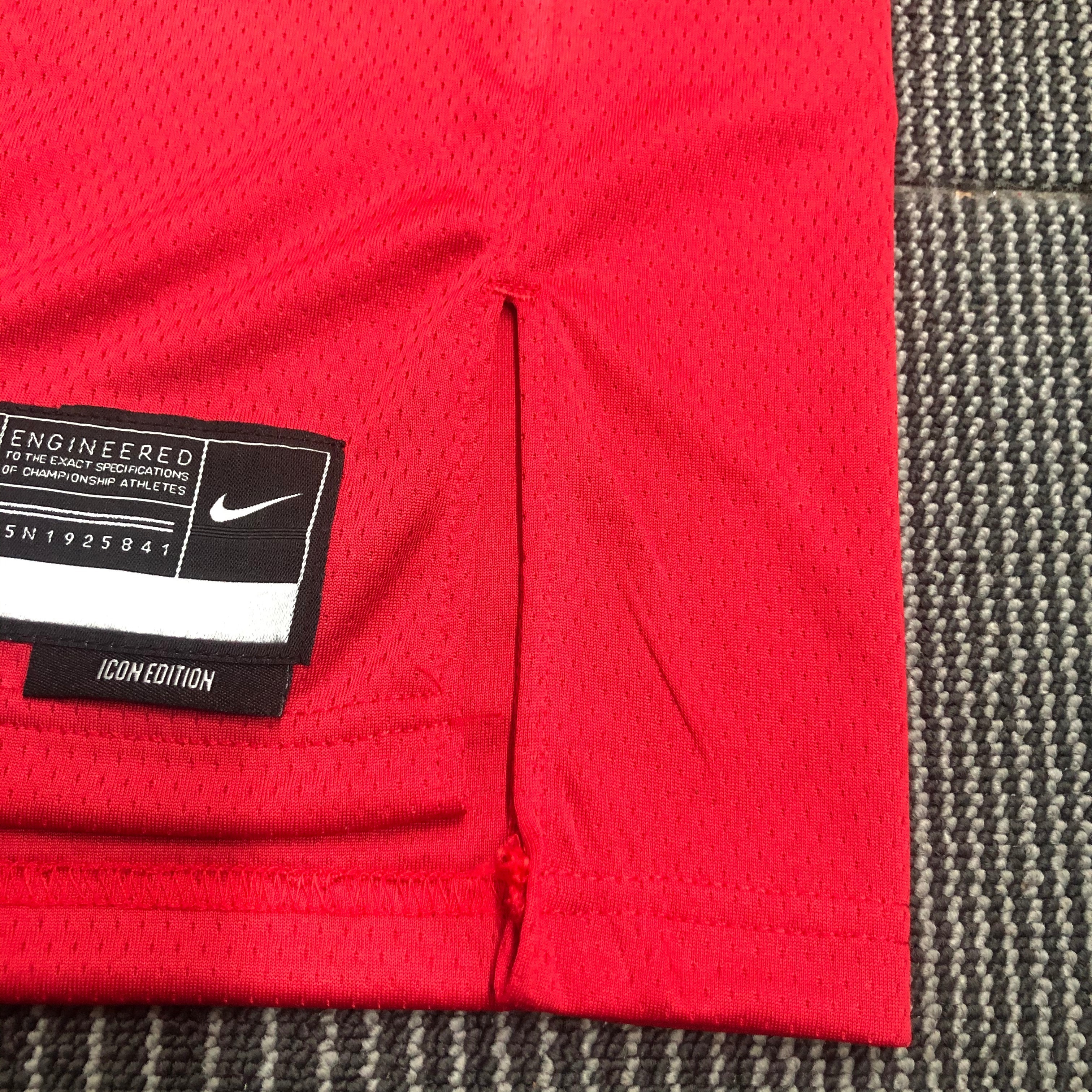 75th Anniversary Chicago Bulls Red Jersey No.91