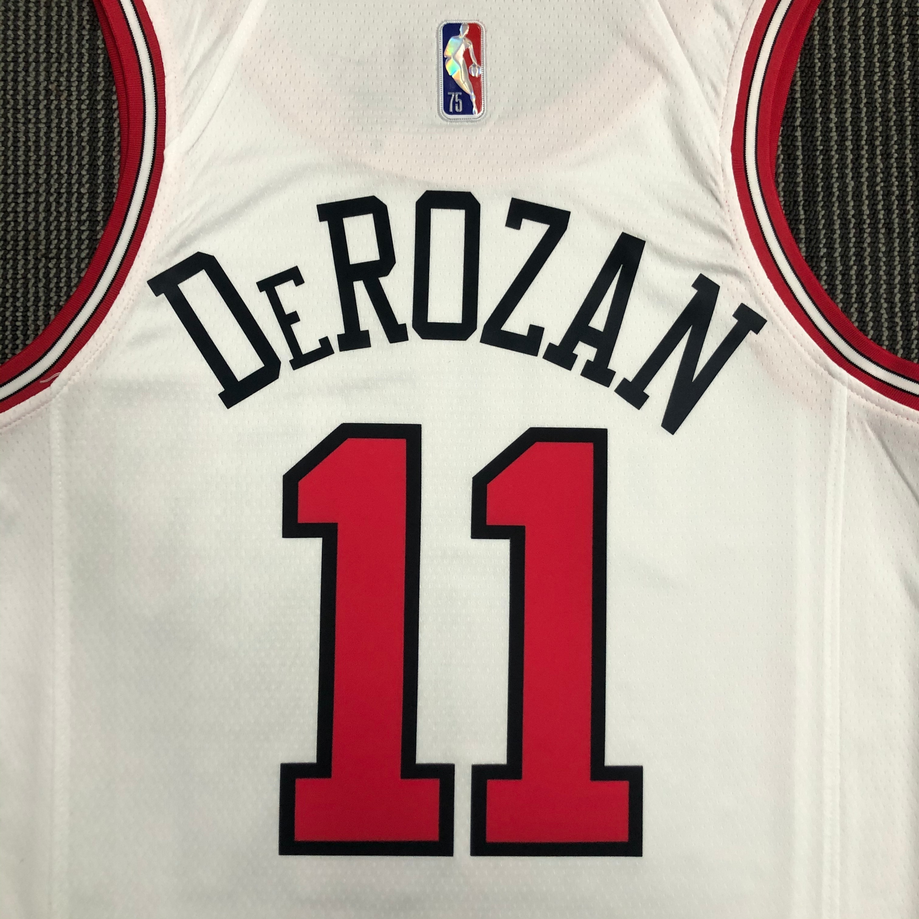 75th Anniversary Chicago Bulls White Jersey No.11