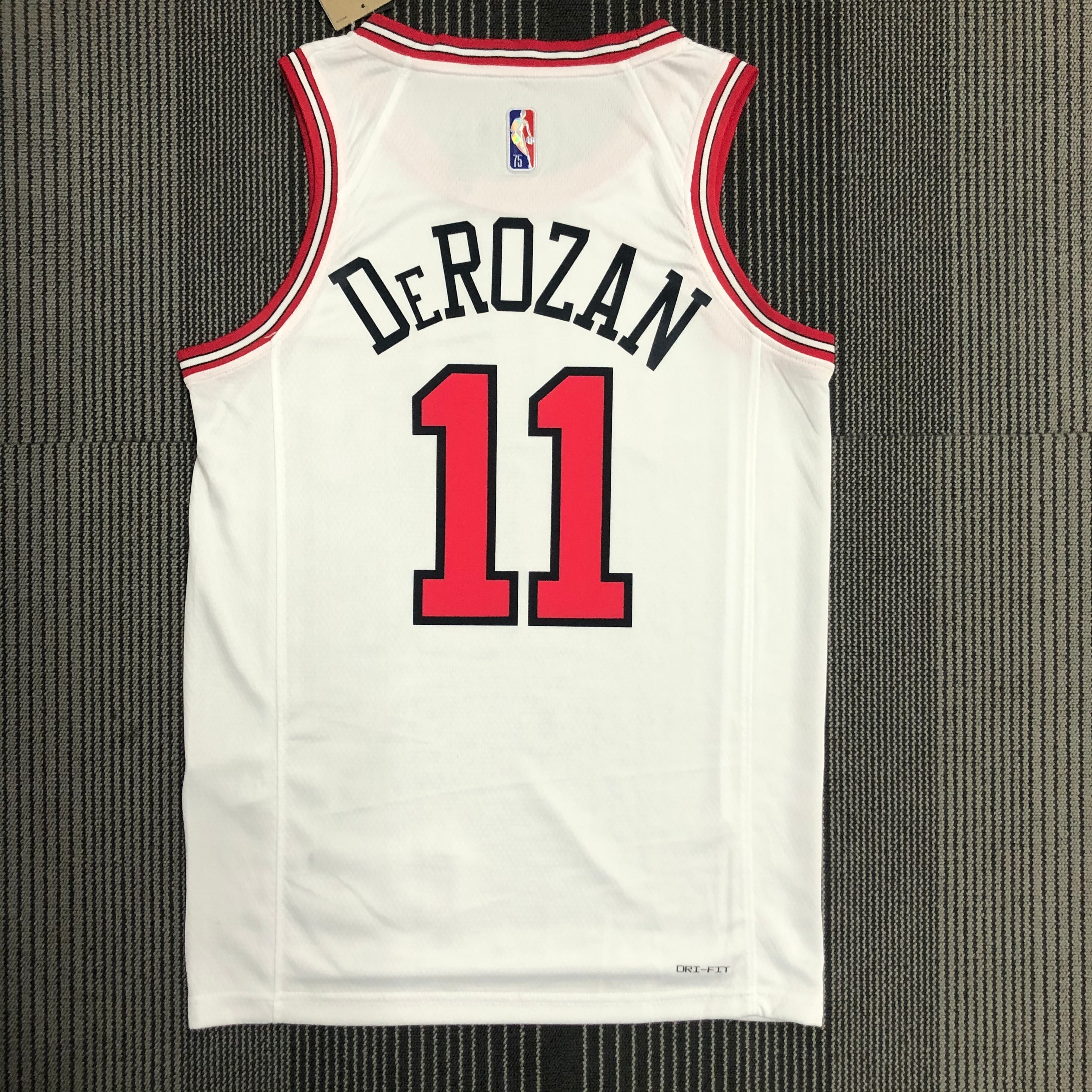 75th Anniversary Chicago Bulls White Jersey No.11