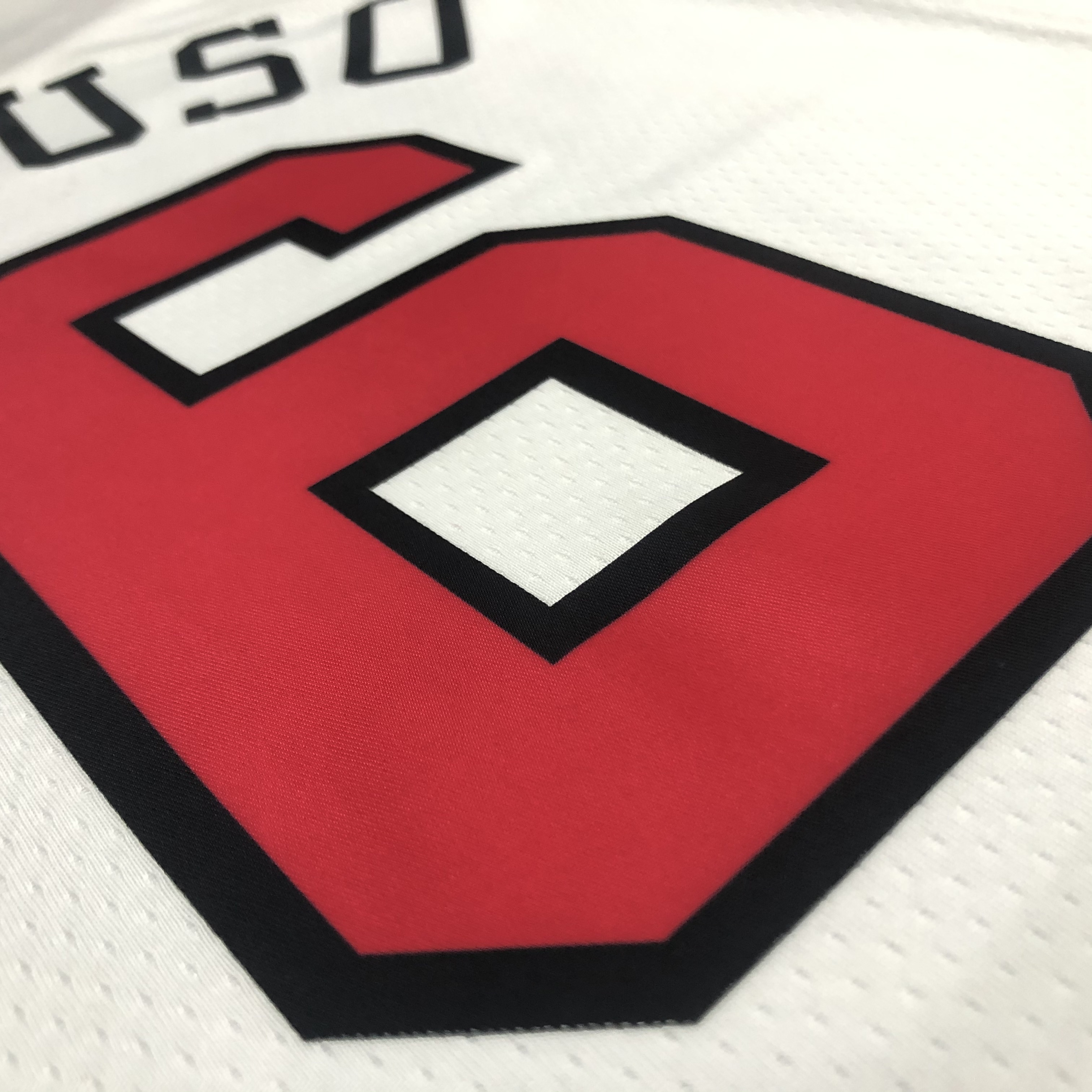 75th Anniversary Chicago Bulls White Jersey No.6