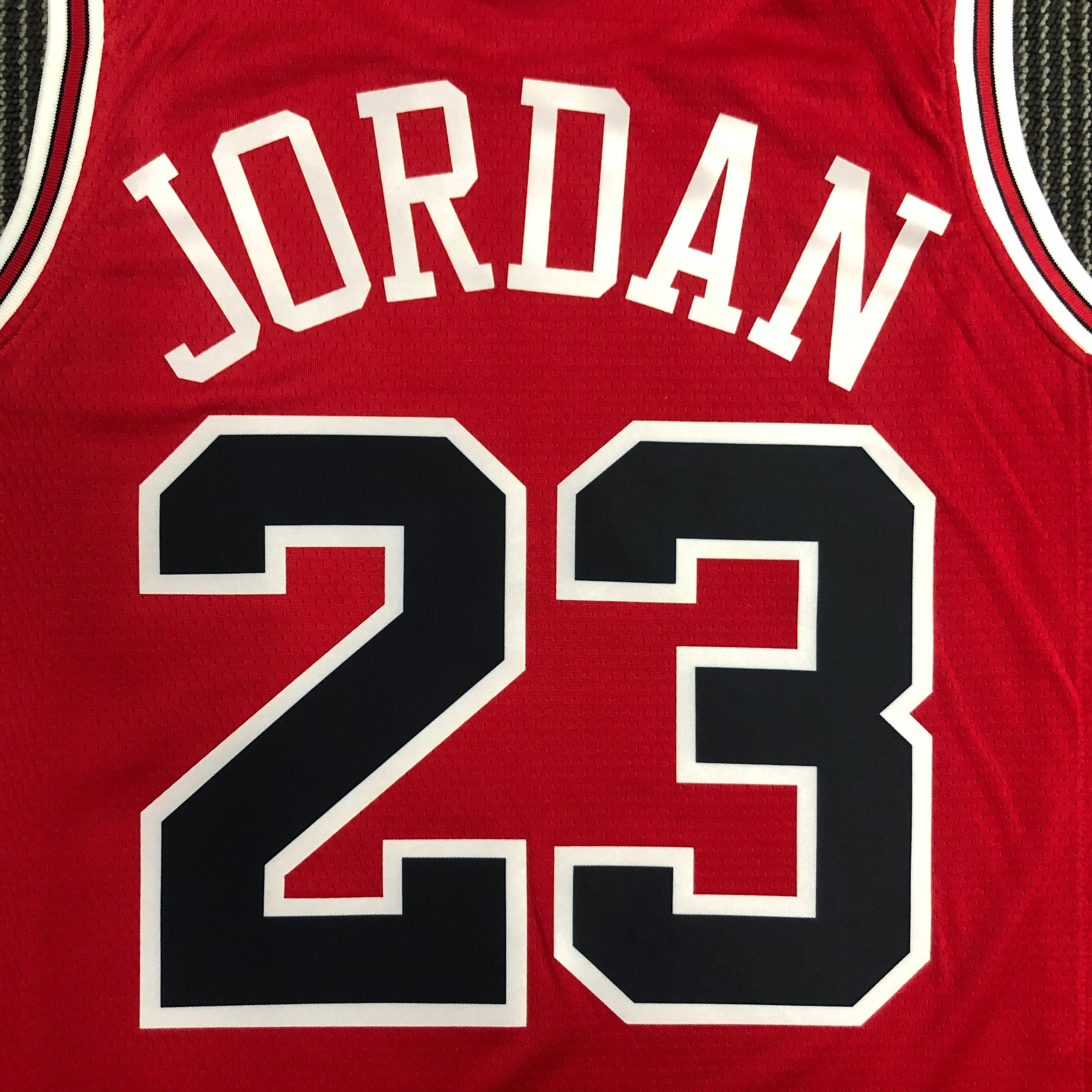 75th Anniversary Chicago Bulls Red Jersey No.23