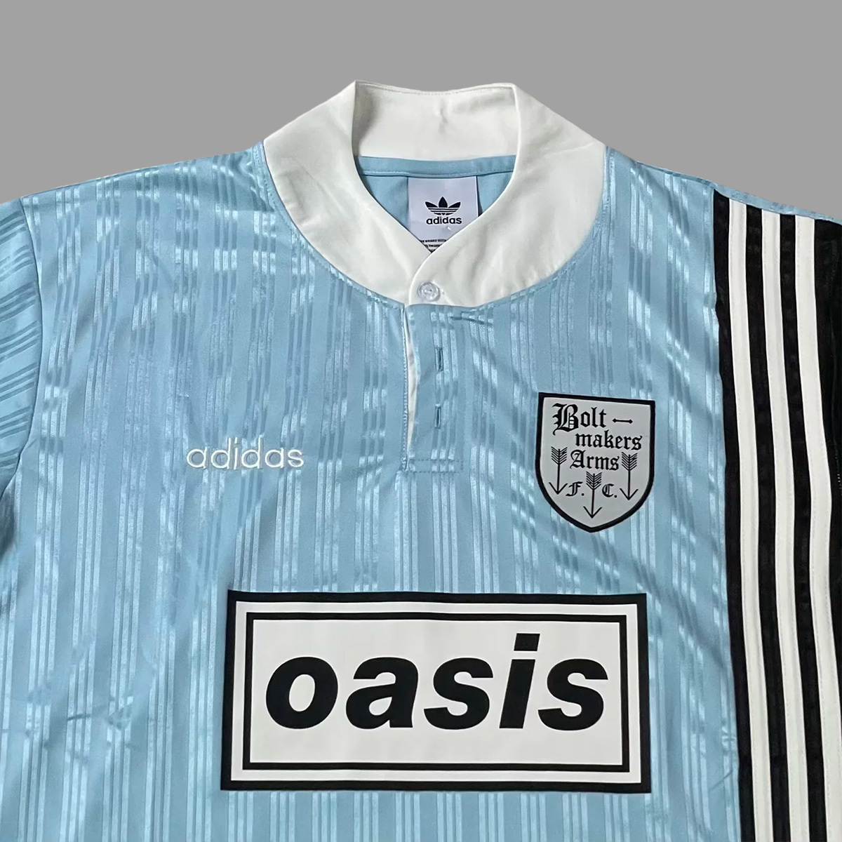 95/96 Oasis Boltmakers Arms Blue Retro Jersey