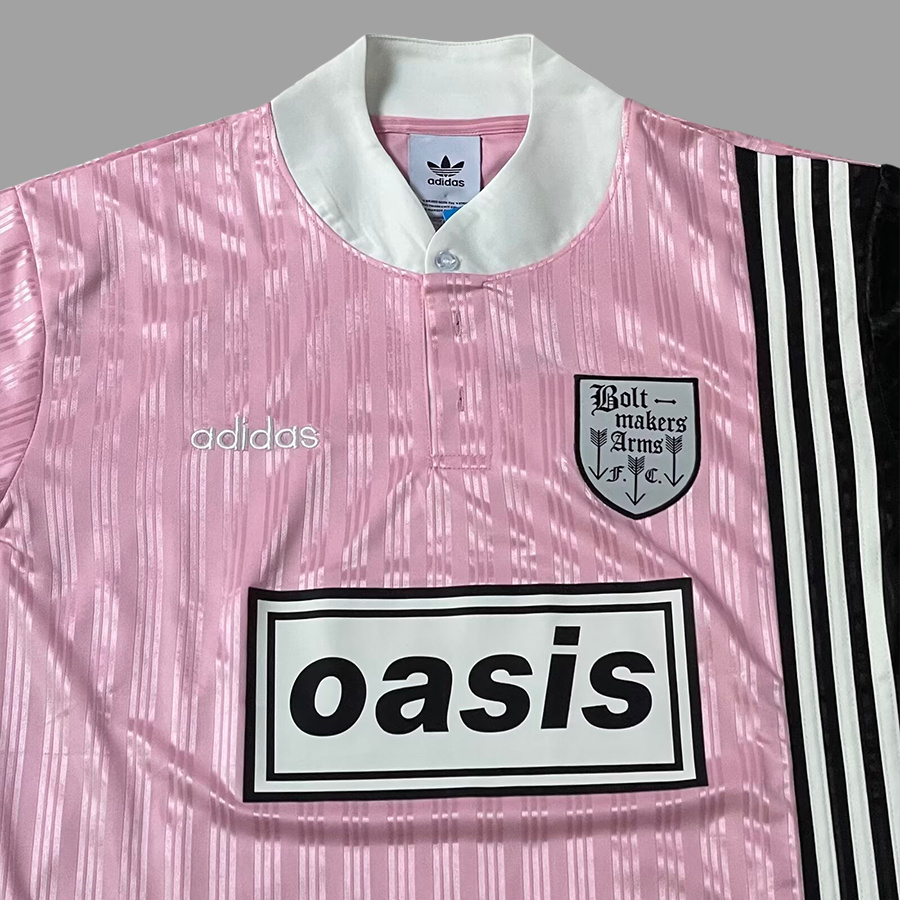 95/96 Oasis Boltmakers Arms Pink Retro Jersey