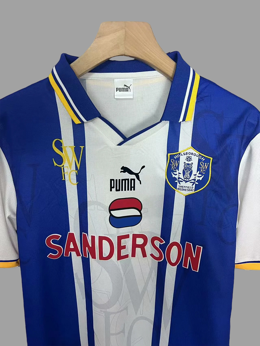 Retro Sheffield Wednesday 1995/97 Home Jersey S-4XL 3