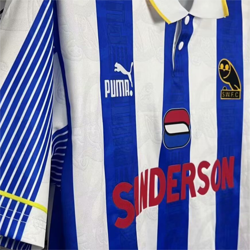 Retro Sheffield Wednesday 1994/95 Home Jersey S-4XL 3