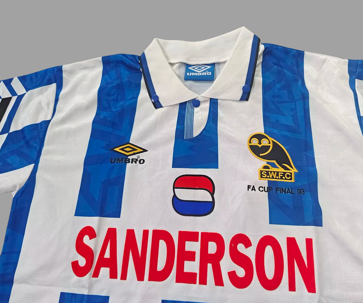 Retro Sheffield Wednesday 1992/93 Home Jersey S-XXL 3