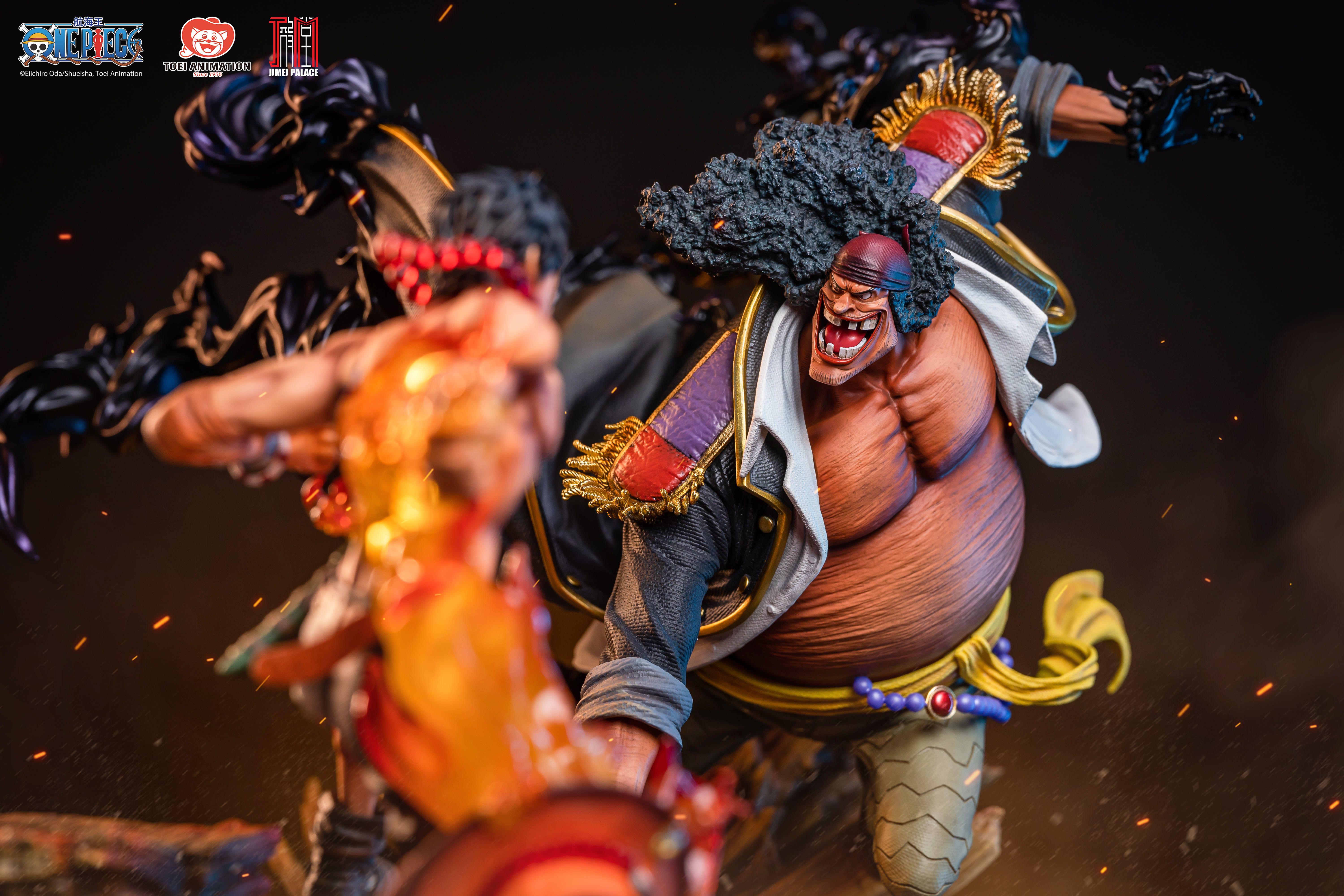 JIMEI PALACE- <One Piece> Portgas. D. Ace VS Marshall. D. Teach Limited edition statue-Authorized