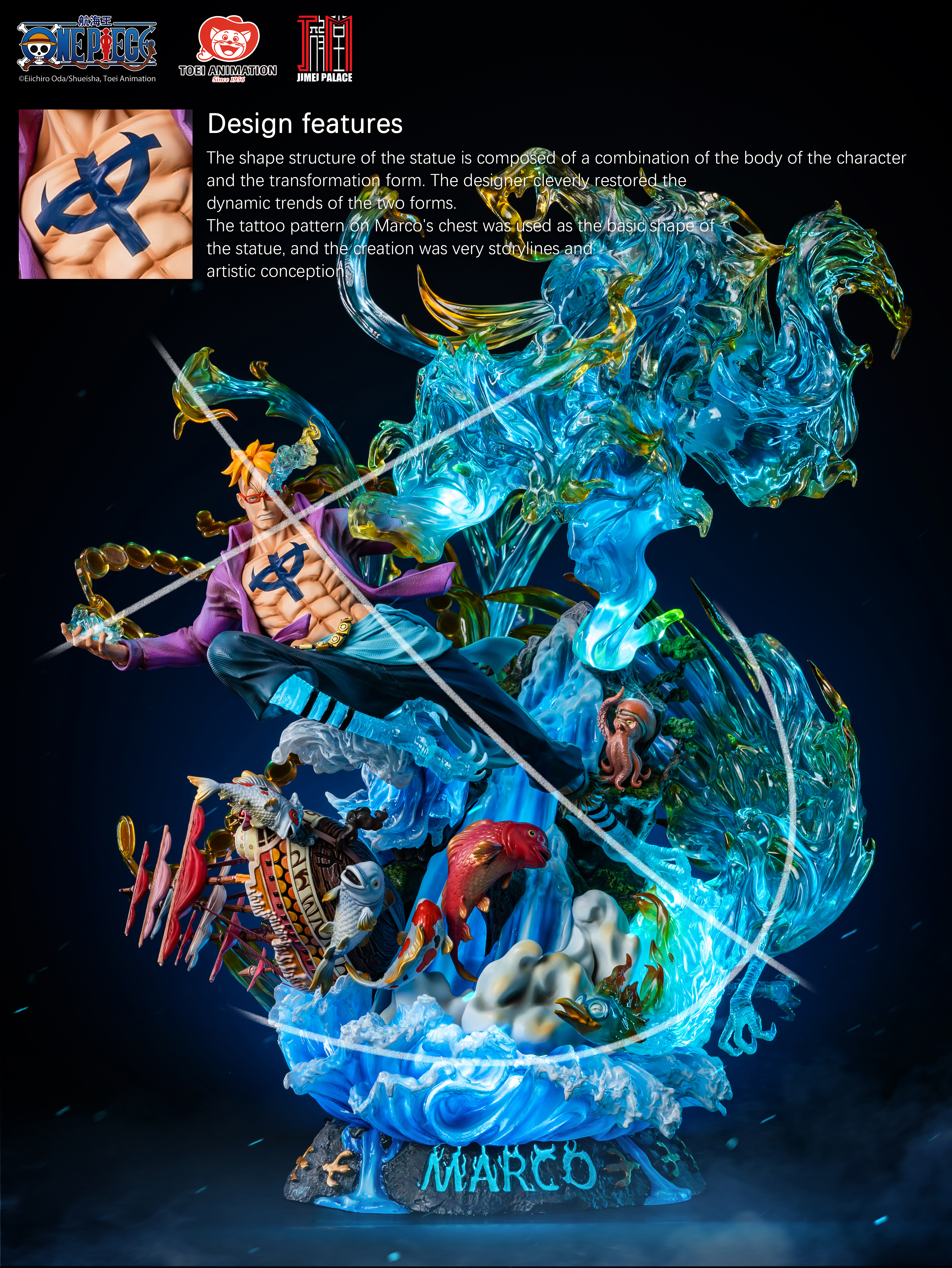 JIMEI PALACE- <One Piece>  Marco Limited edition statue-Authorized